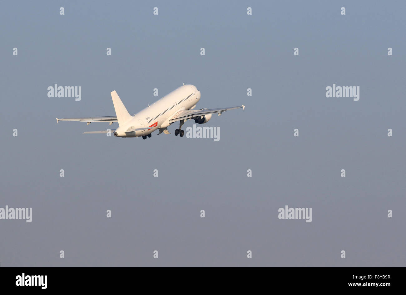 Berlin, Germany, By the airline easyJet leased Airbus A320 of the SmartLynx after takeoff Stock Photo