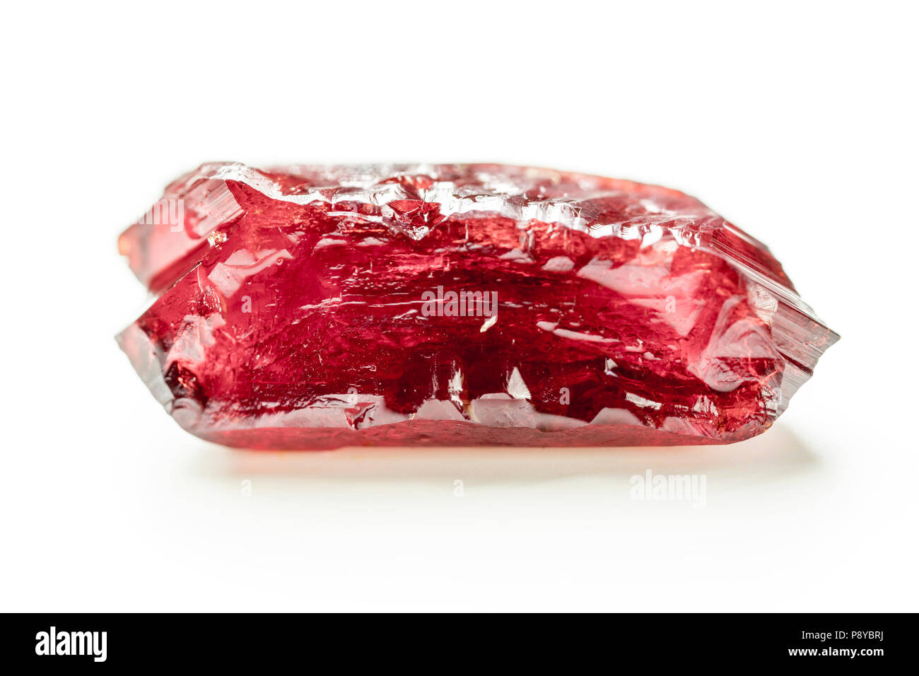 Closeup Of A Bunch Of Red Rough Uncut Ruby Crystals Stock Photo - Download  Image Now - iStock