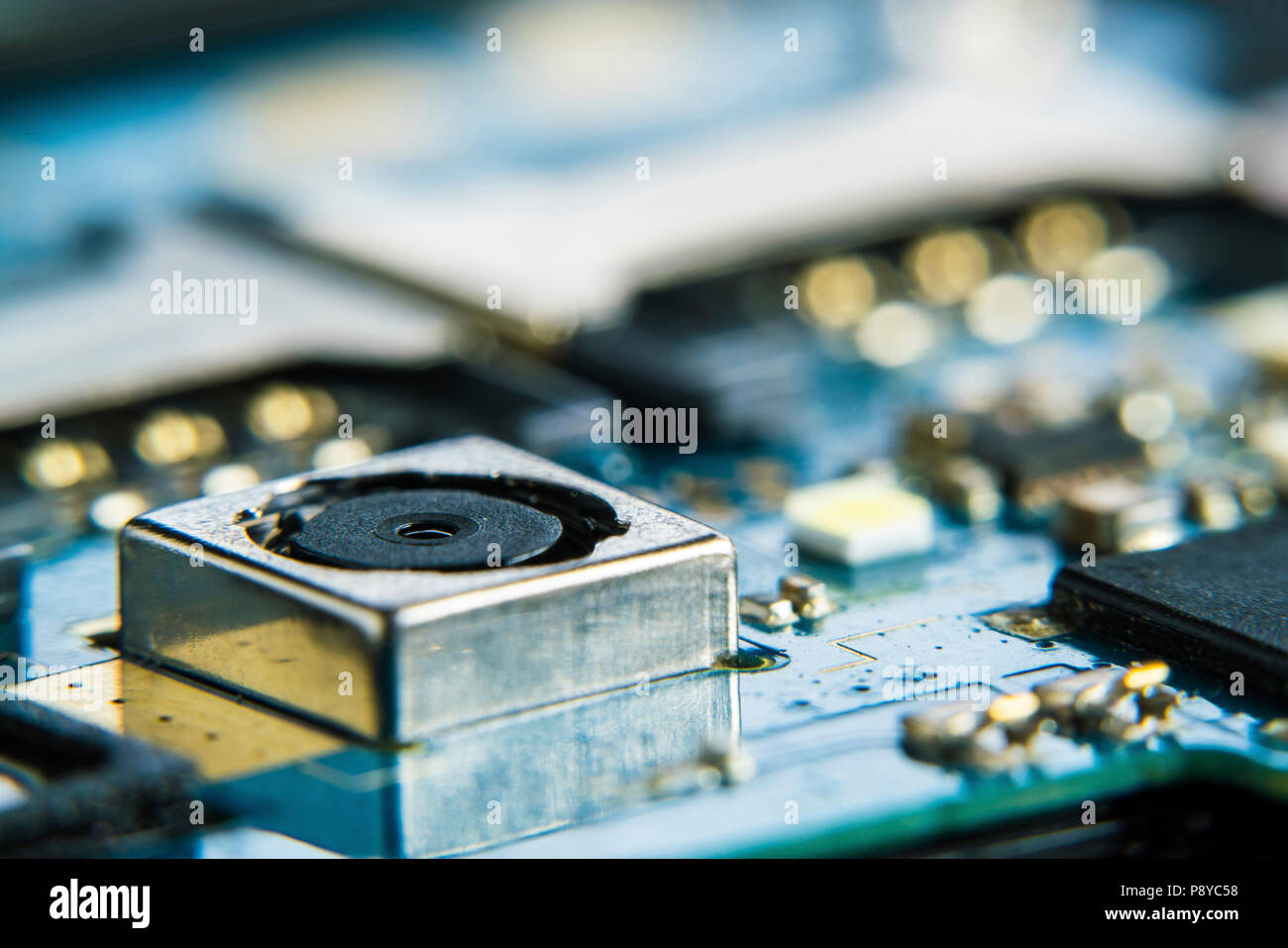 Mobile phone circuit board Stock Photo Alamy