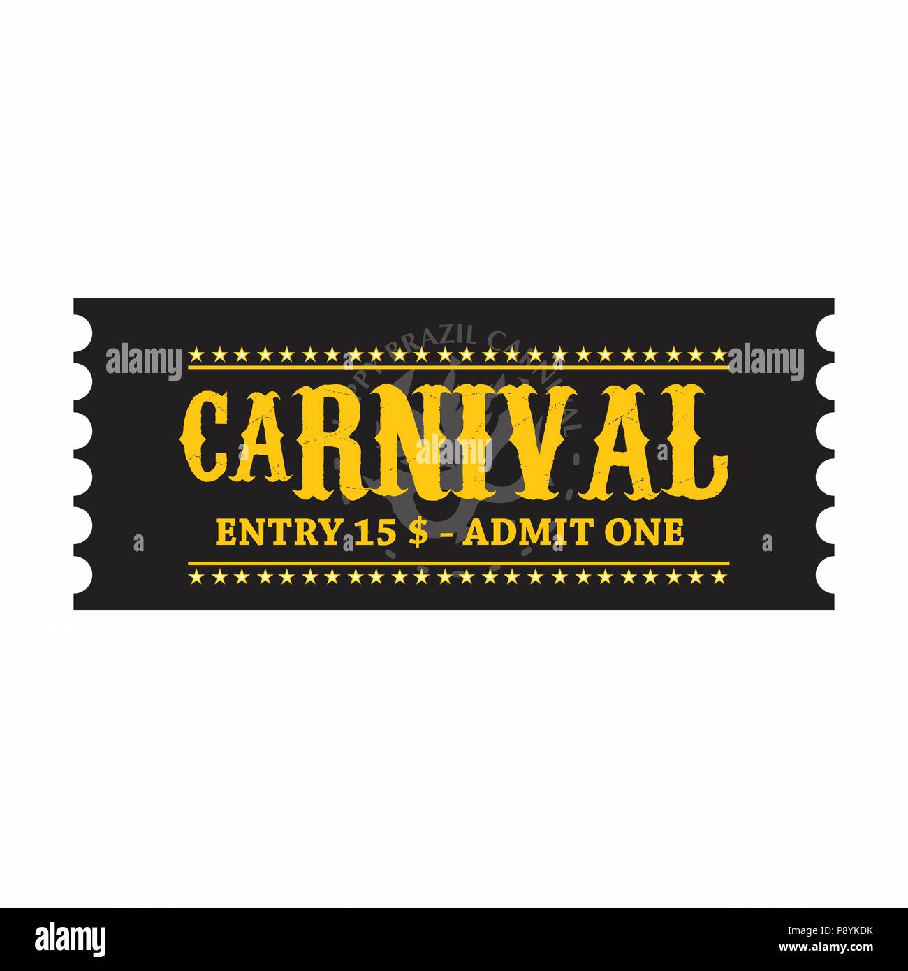 Carnival Ticket Clipart Black And White