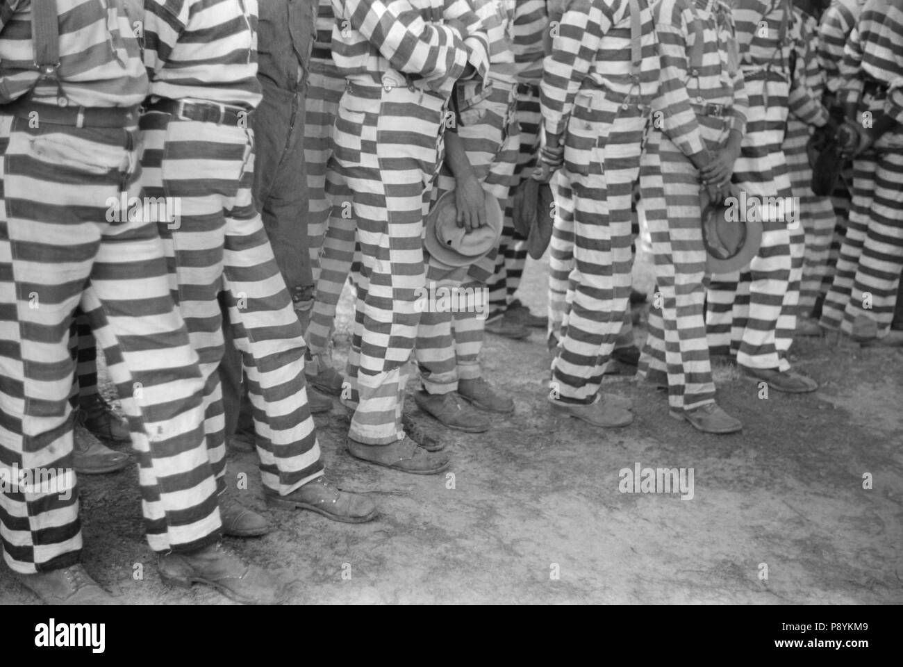 Convicts, Greene County Prison Camp, Greene County, Georgia, USA, Jack Delano, Farm Security Administration, May 1941 Stock Photo