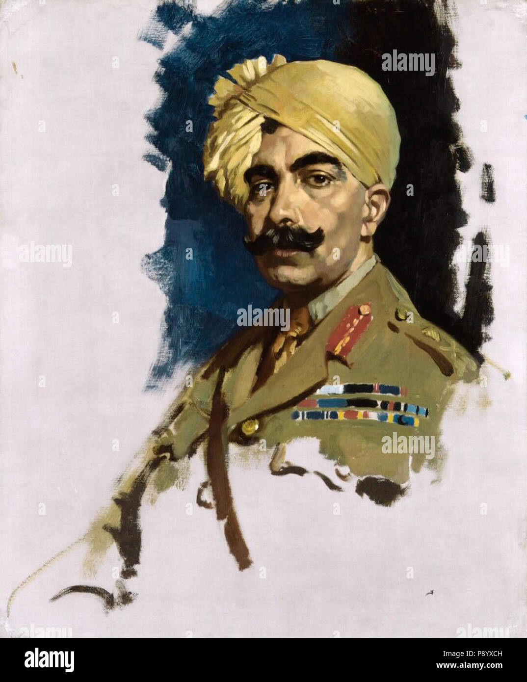 .   584 William Orpen - Ganga Singh, Maharaja of Bikaner 1919 Stock Photo