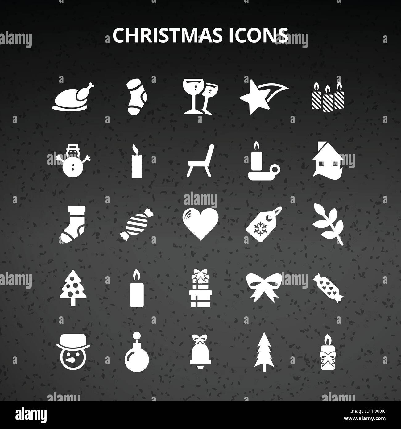 Christmas Icons. For web design and application interface, also useful ...