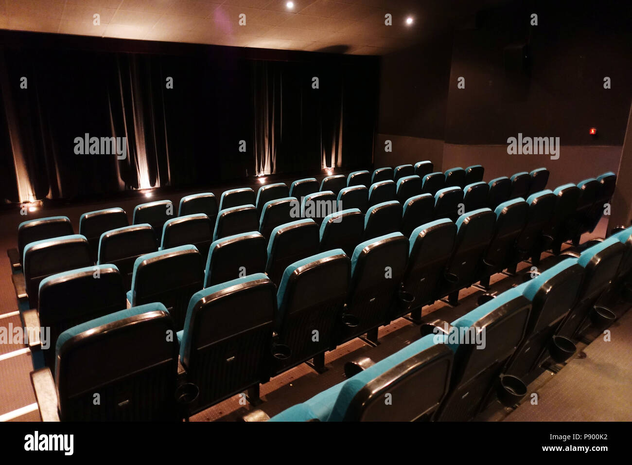 Berlin, Germany, empty movie theater Stock Photo