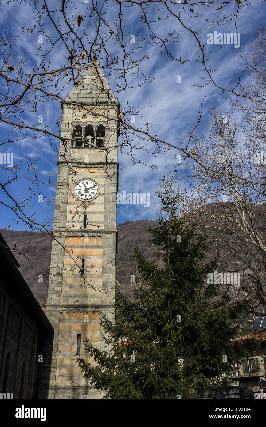 View of Novaretto in Val di Susa Stock Photo