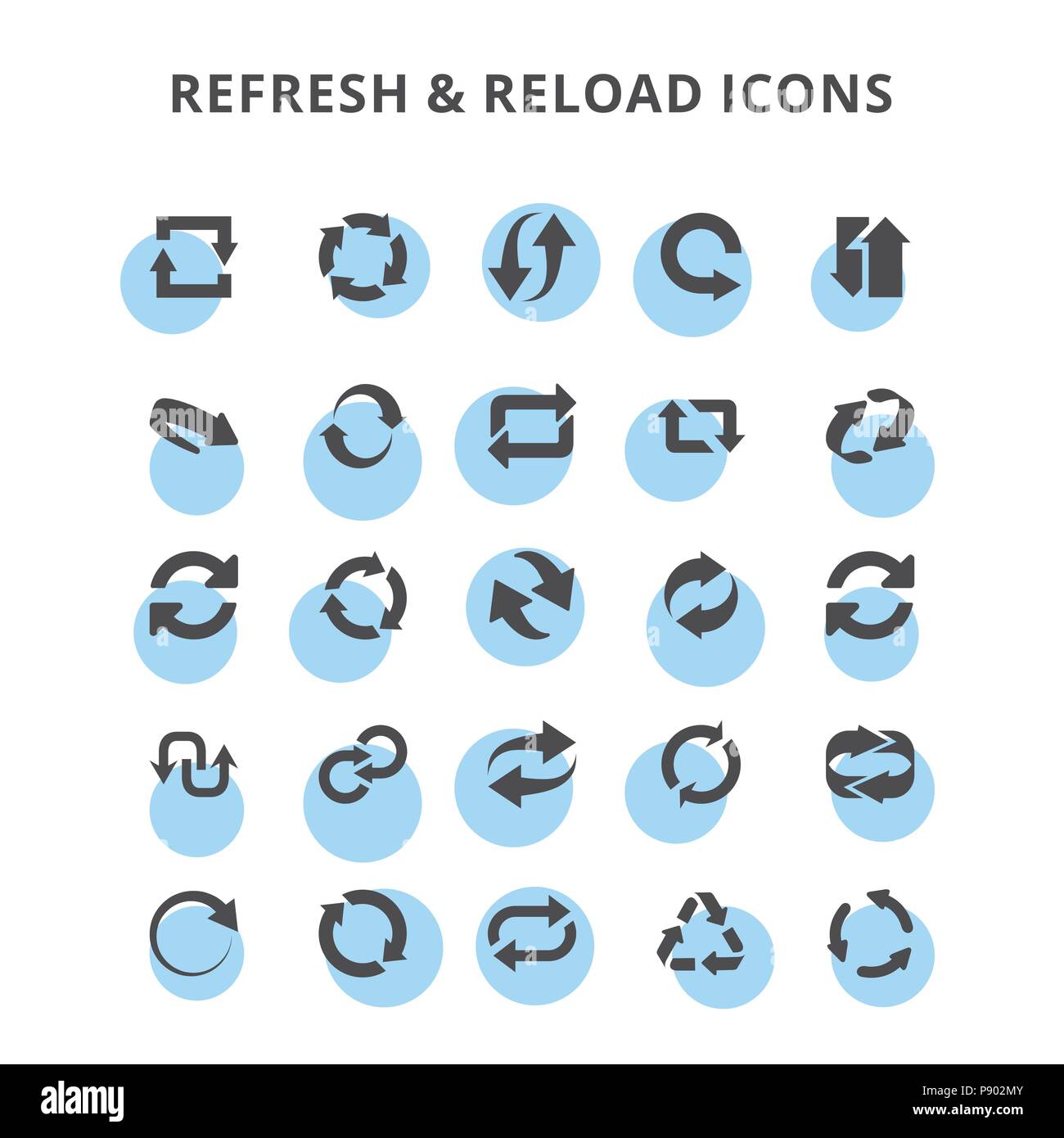Refresh & Reload Icons. For web design and application interface, also ...