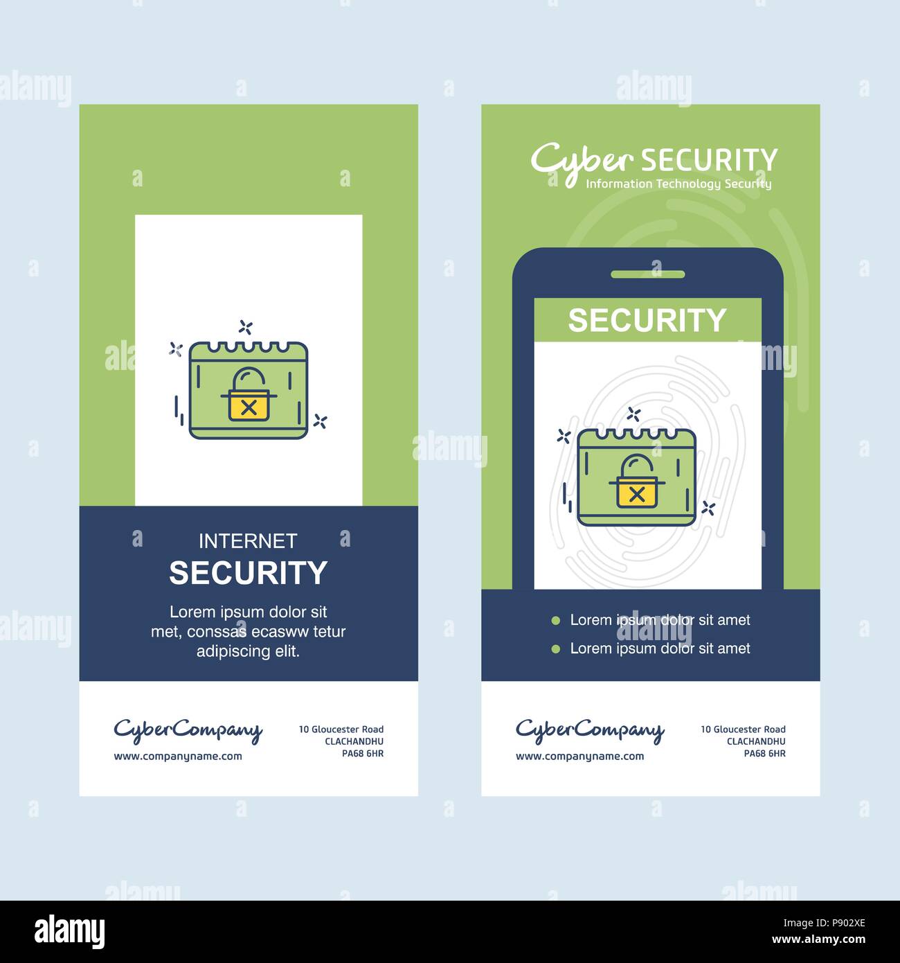 Internet security design with creative design vector. For web design ...