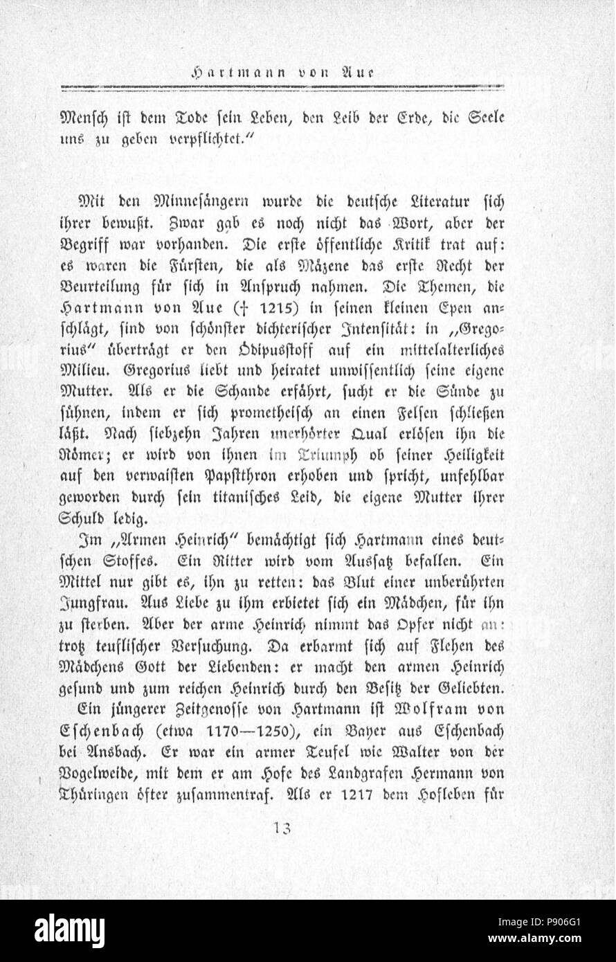 .   362 Klabund Deutsche Literaturgeschichte in einer Stunde 013 Stock Photo
