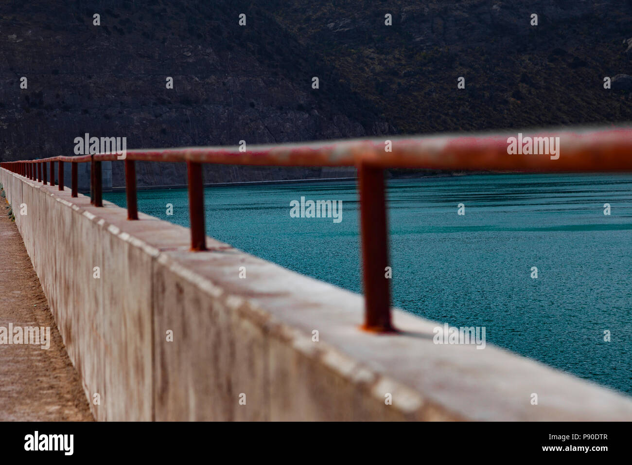 Puclaro Dam´s in Chile Stock Photo