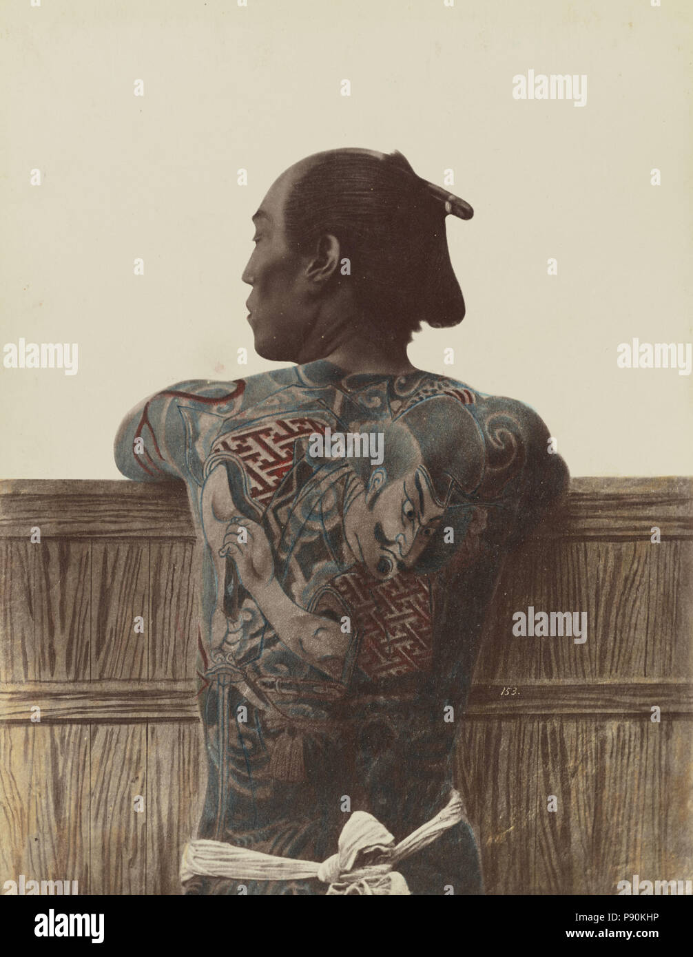 【限定製作】 Japanese Tattoo; Kusakabe Kimbei (Japanese, 1841 - 1934 その他観葉植物