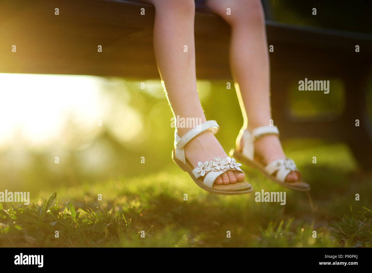 Closeup little girl legs on hires stock photography and images Alamy