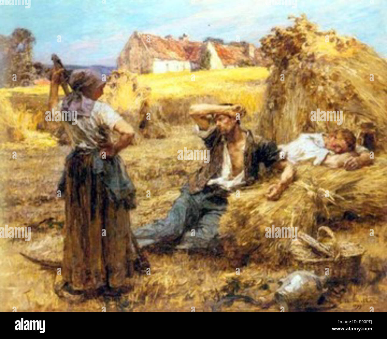 406 Leon Augustin Lhermitte 19 Le Reveil Du Faucheur Stock Photo Alamy