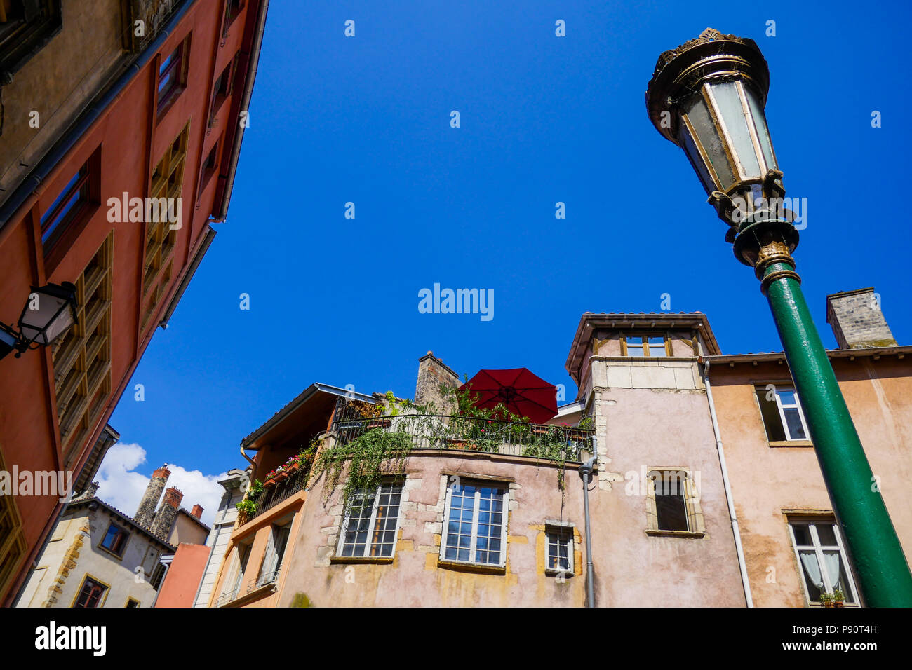 SaintJean historical district Lyon, France Stock Photo Alamy