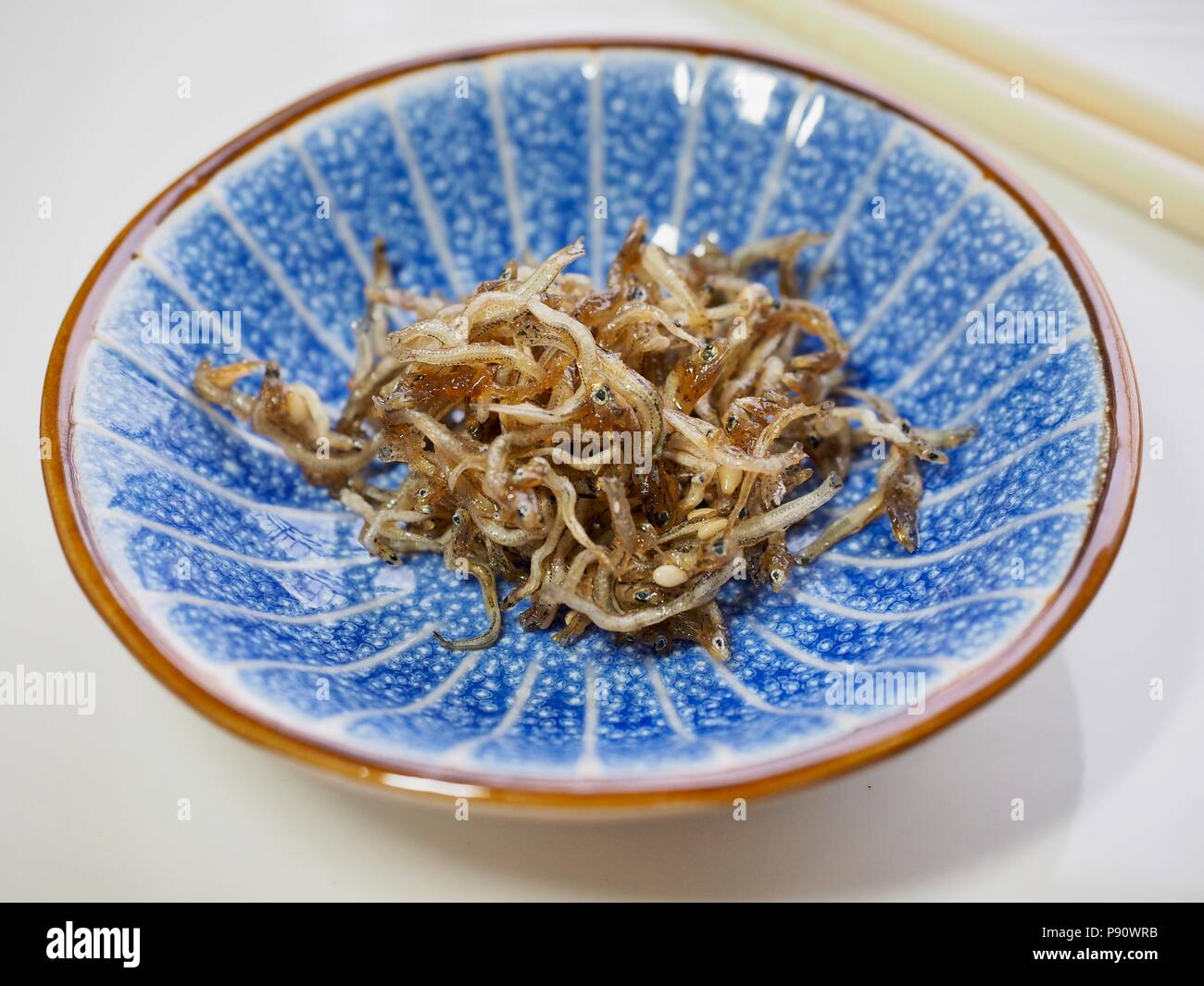 Korean food Stirfried anchovies Stock Photo Alamy