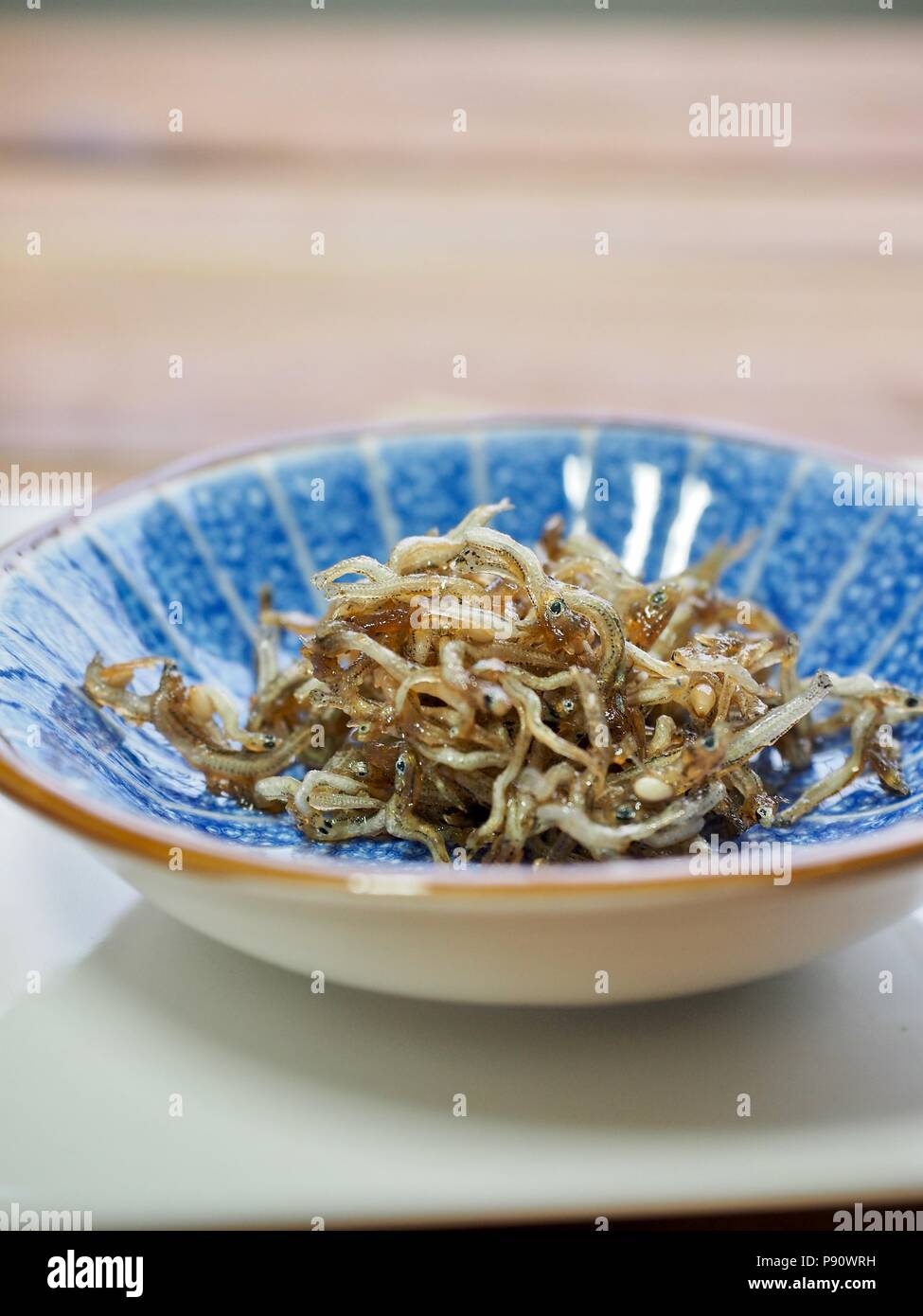 Korean food Stirfried anchovies Stock Photo Alamy