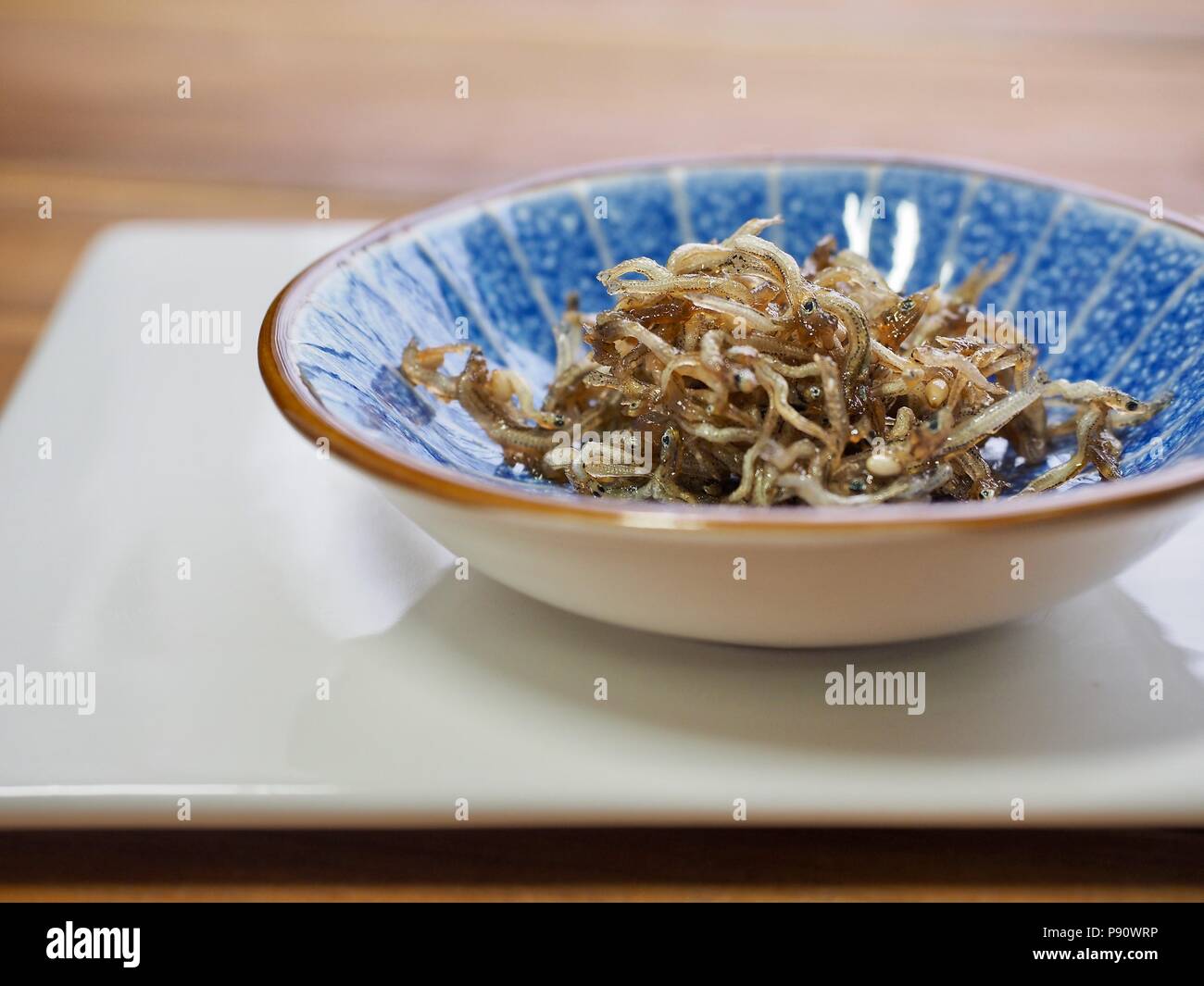 Korean food Stirfried anchovies Stock Photo Alamy