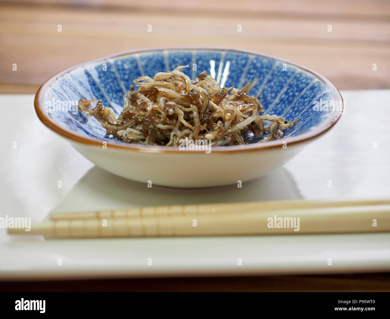 Korean food Stirfried anchovies Stock Photo Alamy