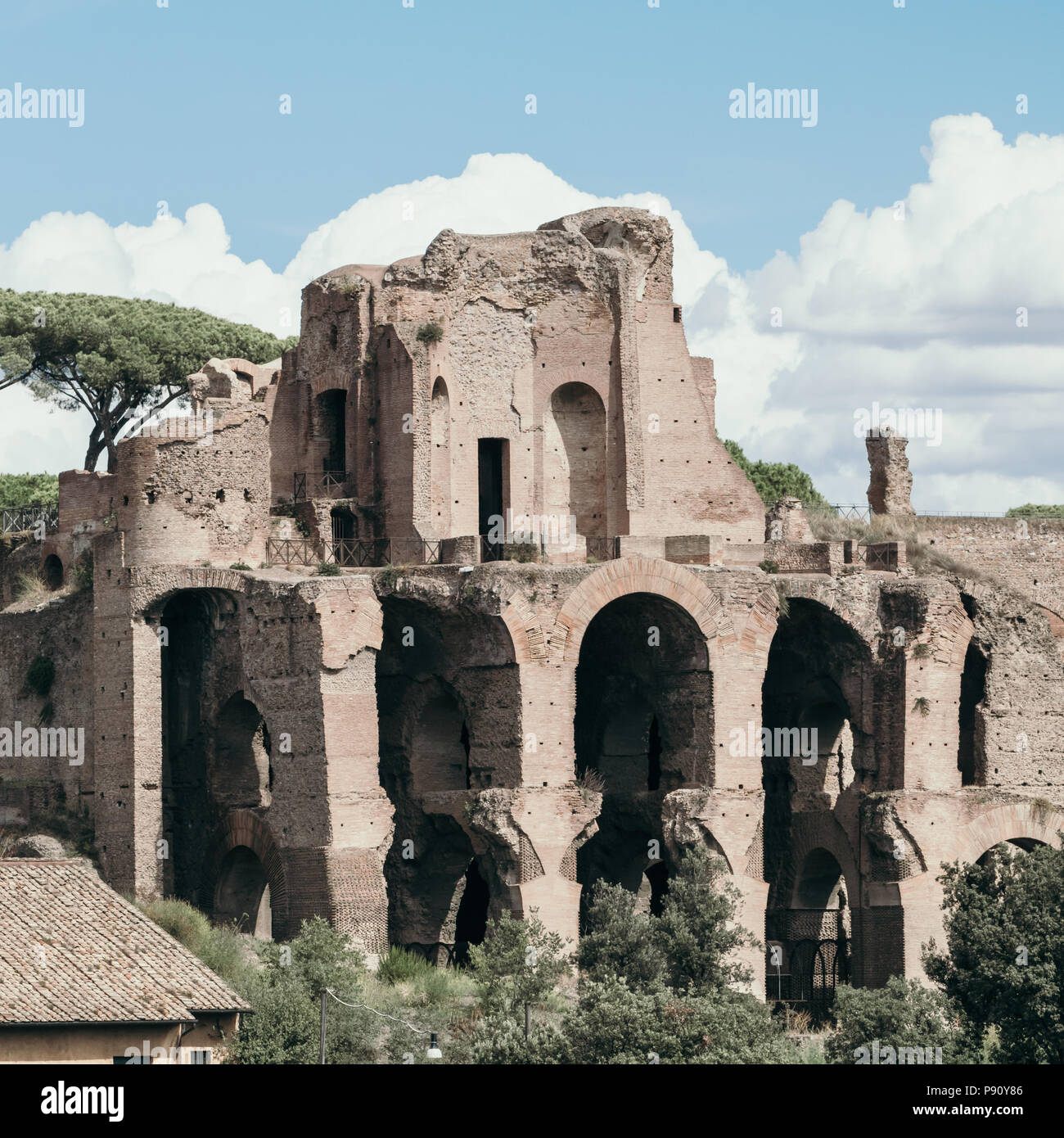 Rome view details ruins roman hi-res stock photography and images - Alamy