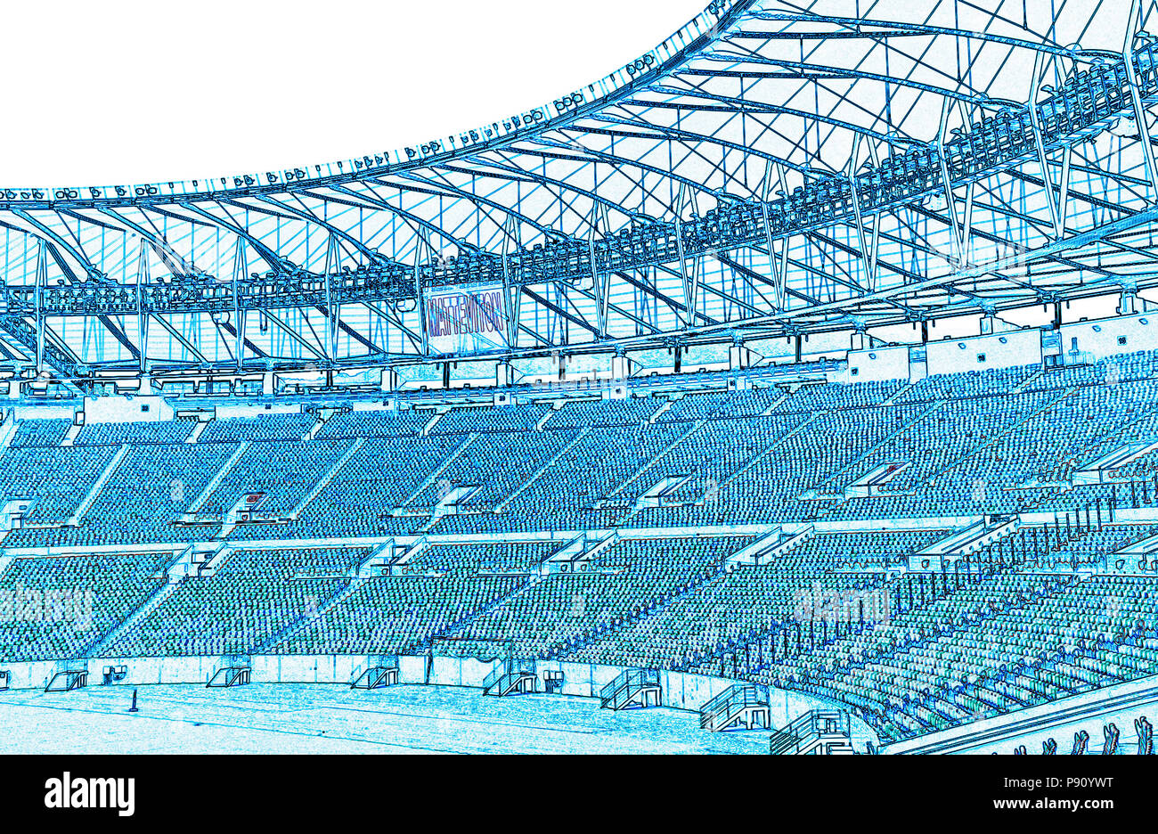 The Maracana stadium, Estádio Jornalista Mário Filho, the temple of football, olympic site in 2016, Rio de Janeiro, Brazil Stock Photo