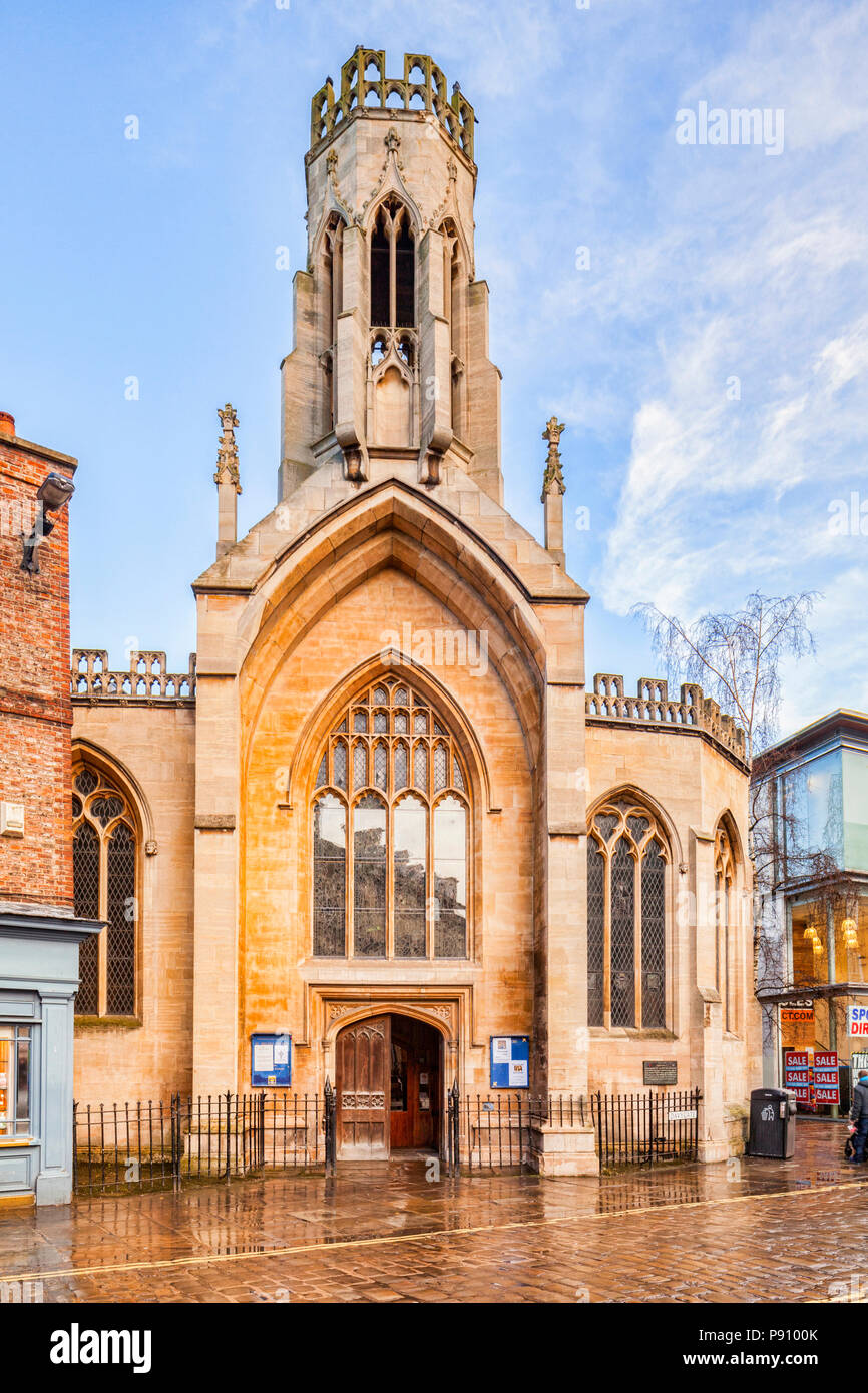 The 15th Century church of St Helen Stonegate in York. Stock Photo