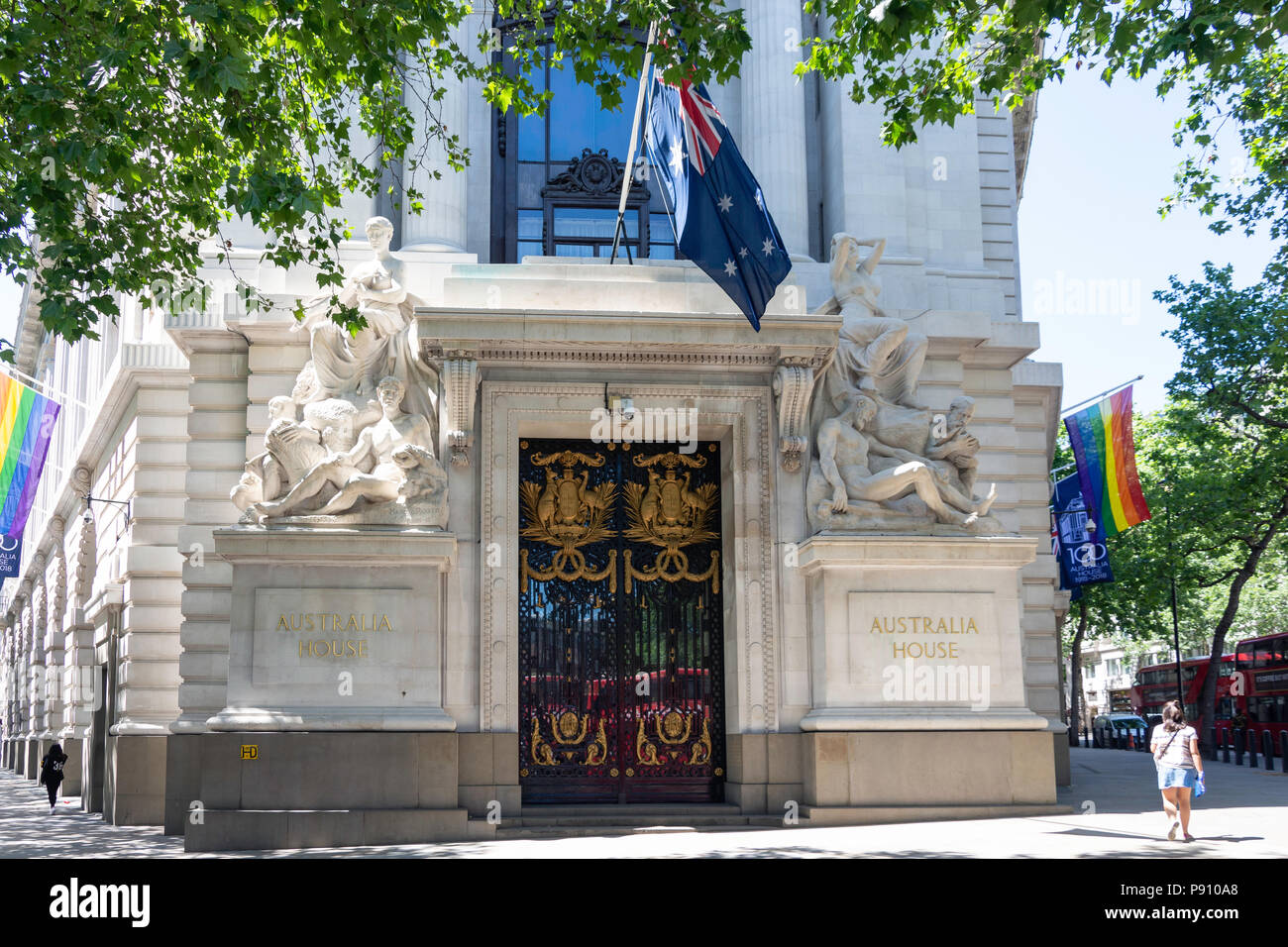 Australian High Commission (Australia House), The Strand, Aldwych, City of Westminster, Greater London, England, United Kingdom Stock Photo