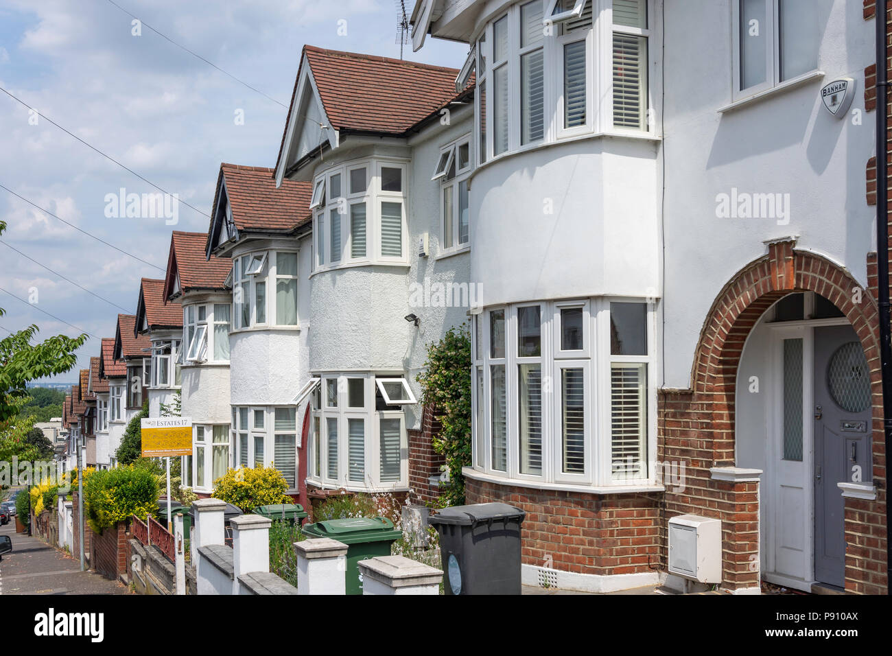 Victorian terraced houses, Hurst Road, Walthamstow, London Borough of