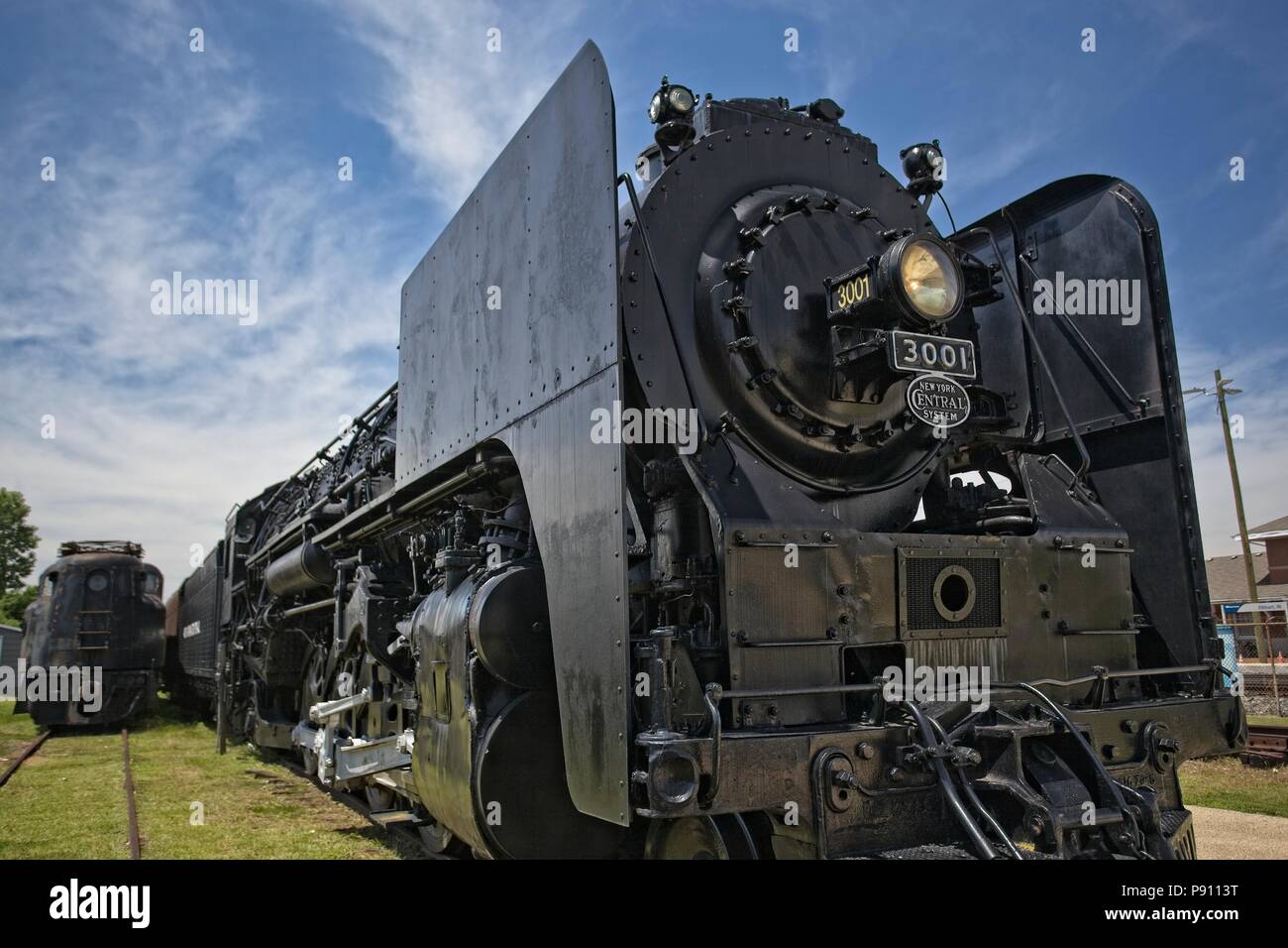 Restored New York central 4-8-2 Mohawk steam locomotive number 3001 ...