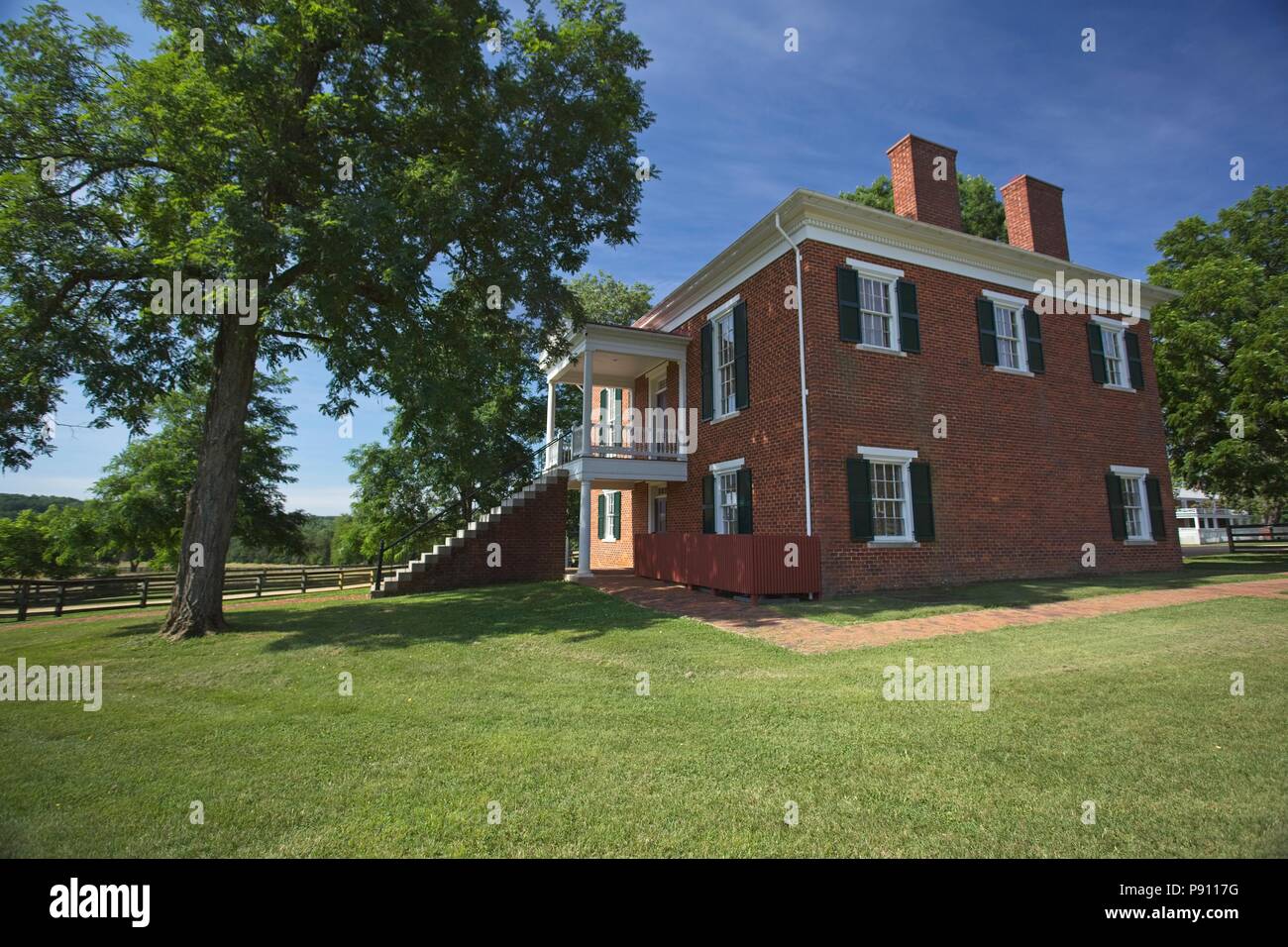 The Appomattox Courthouse national historic park in Appomattox Virginia