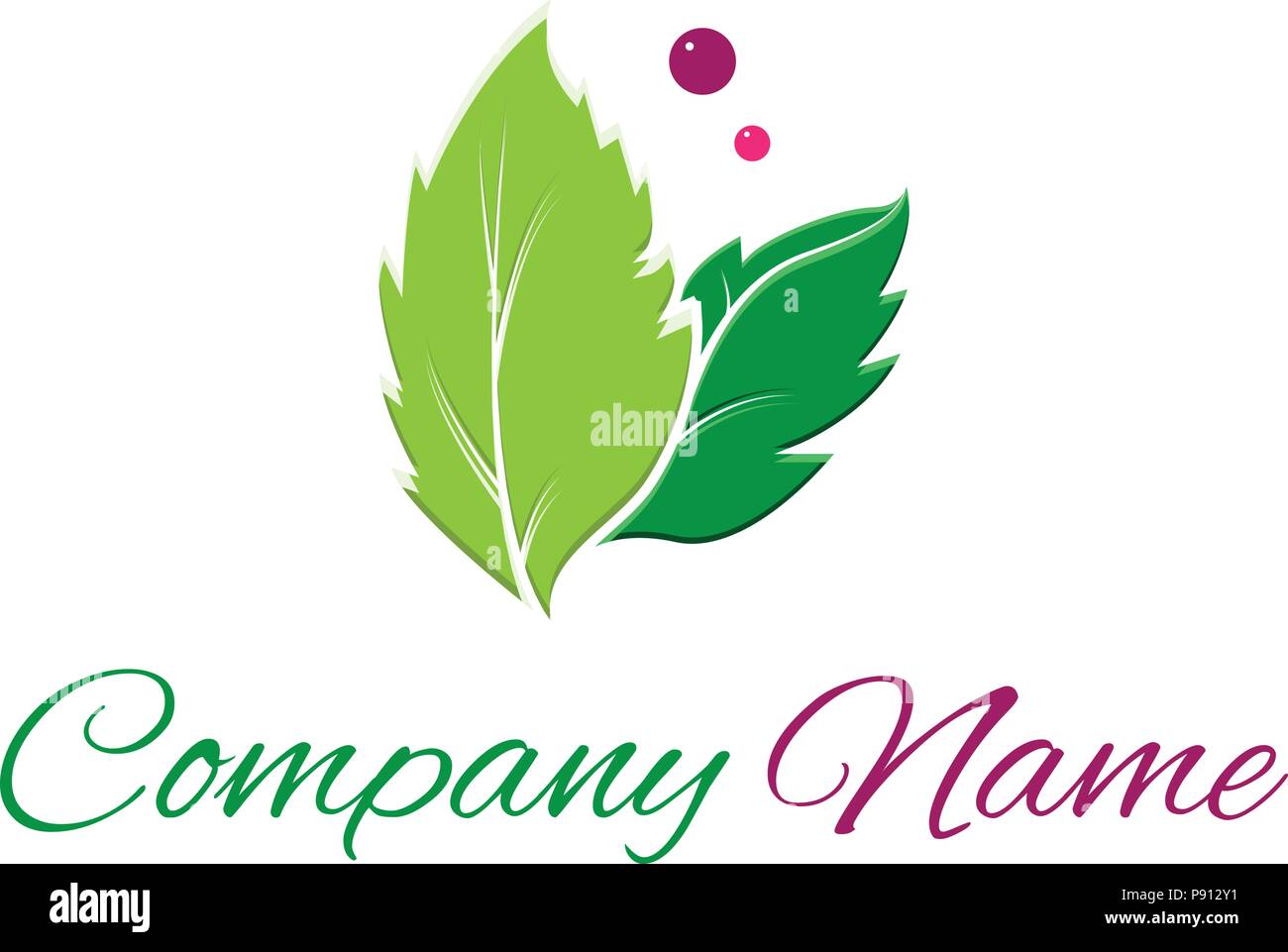Leaf Logo High Resolution Stock Photography and Images Alamy