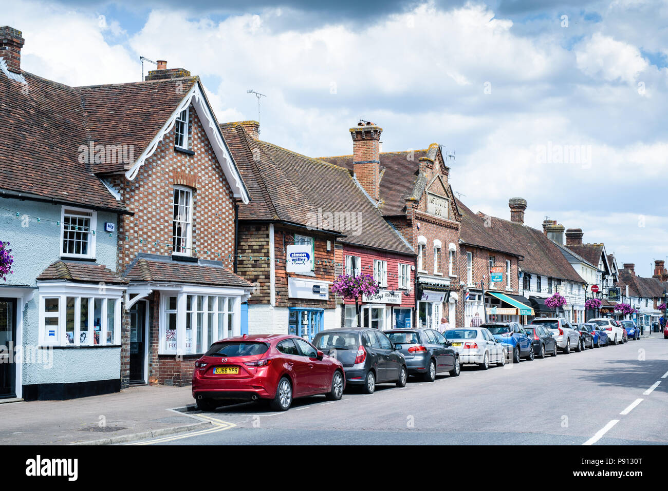 Headcorn High Street Kent Stock Photo Alamy