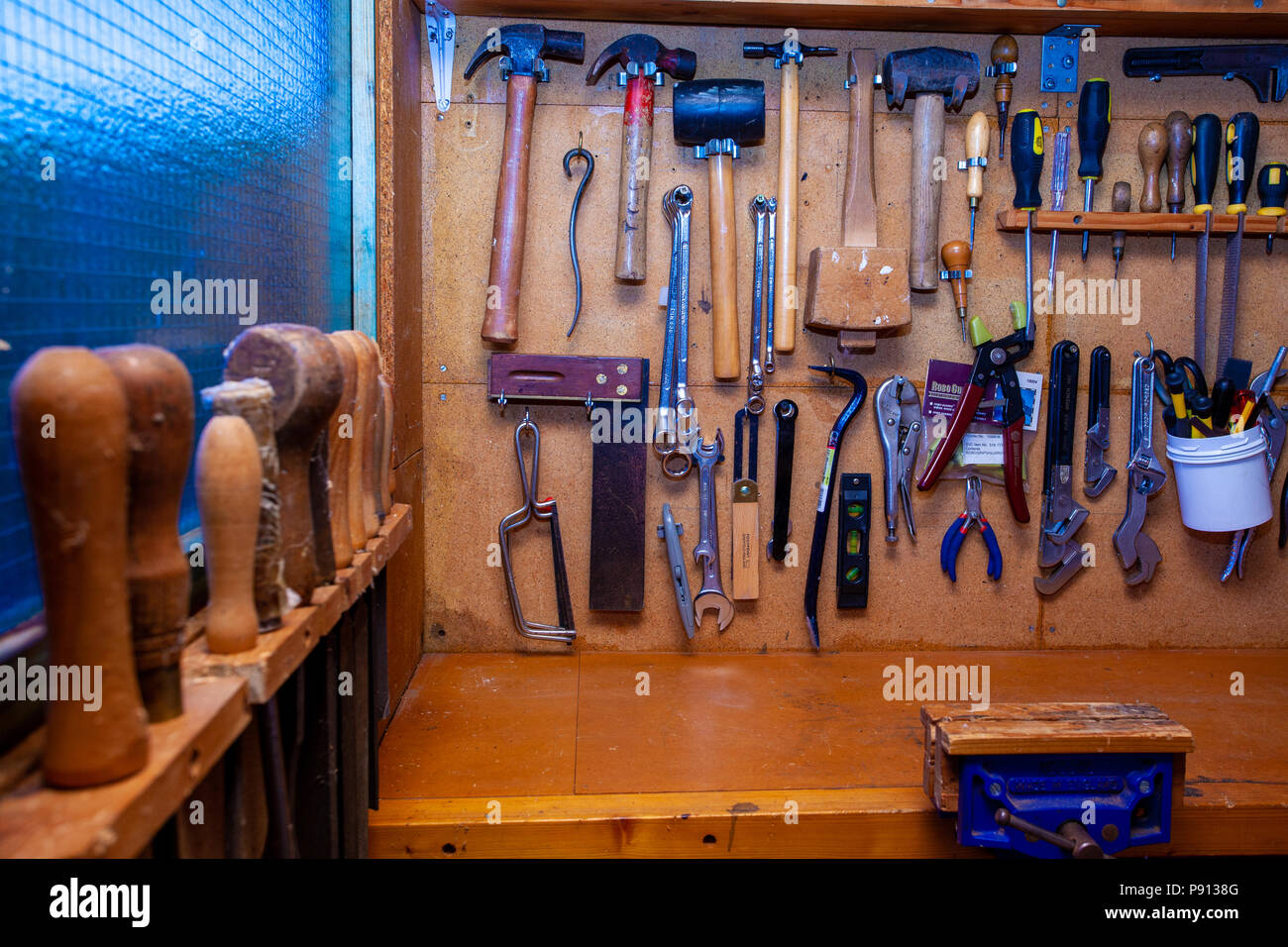 Garden Shed Tools Stock Photo Alamy