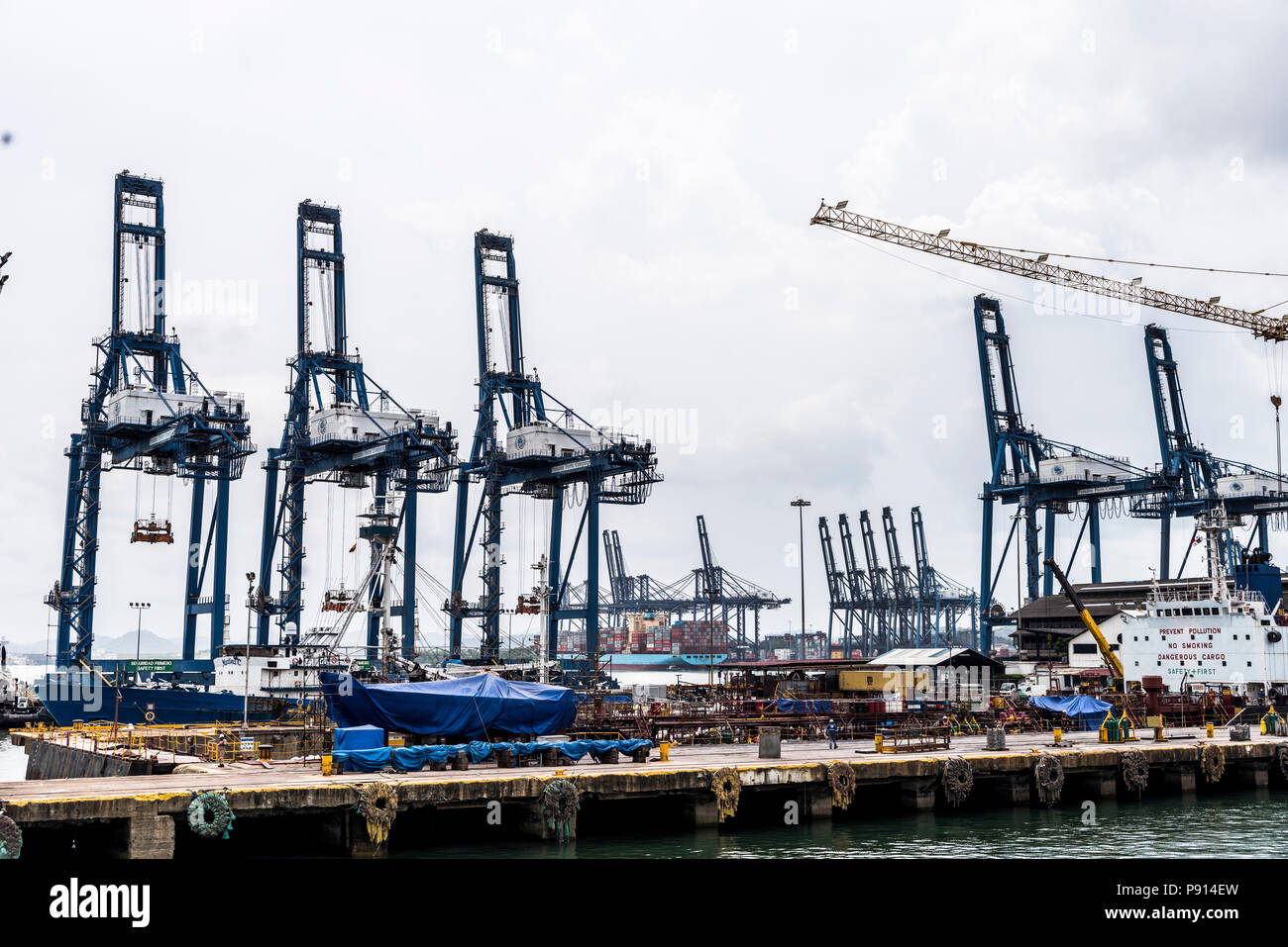 Panama Balboa Port Stock Photo