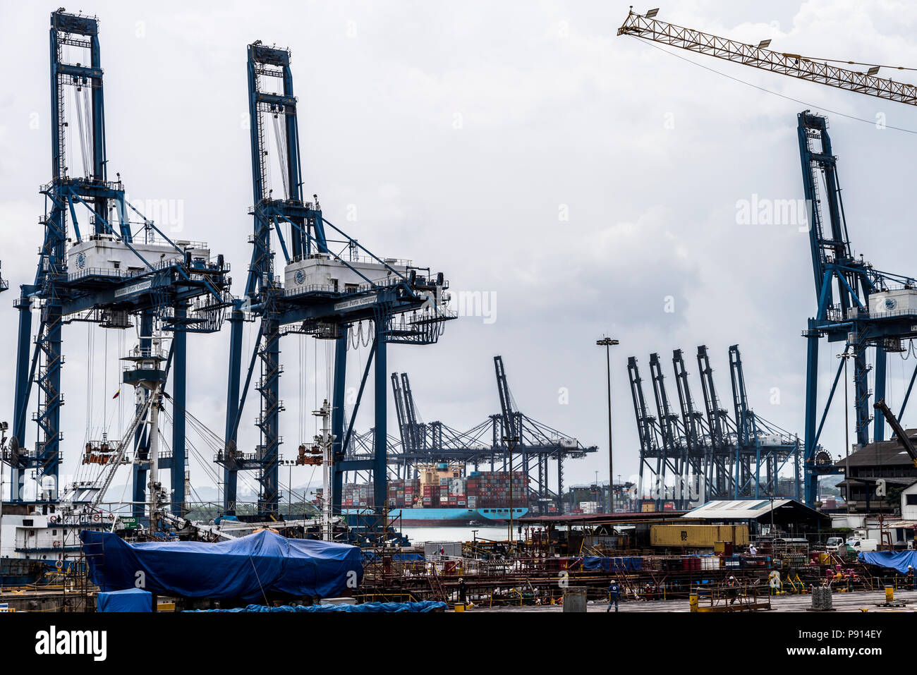 Panama Balboa Port Stock Photo