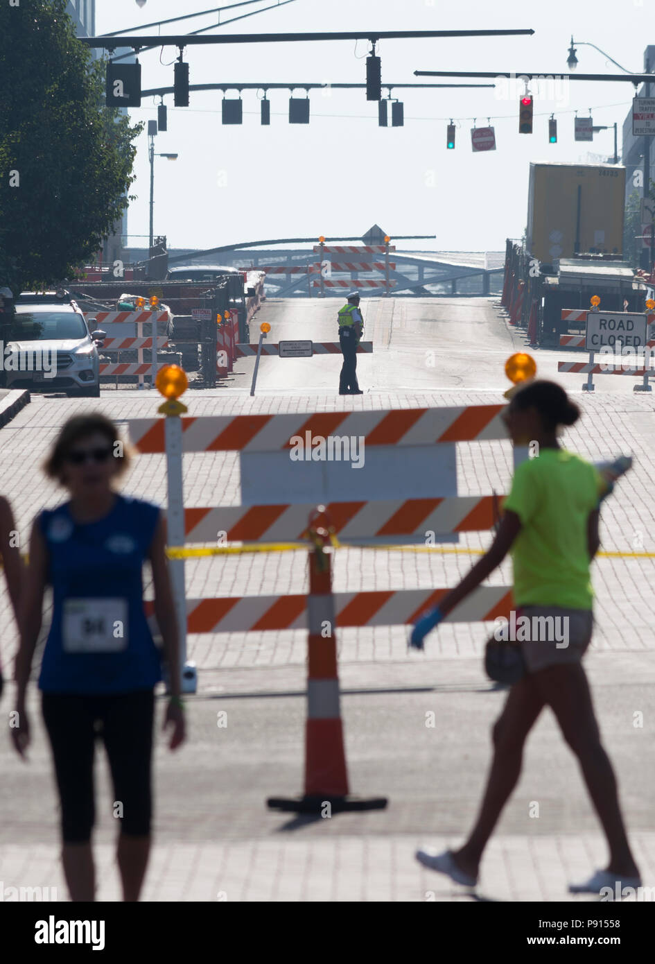Columbus Ohio police traffic safety Stock Photo Alamy