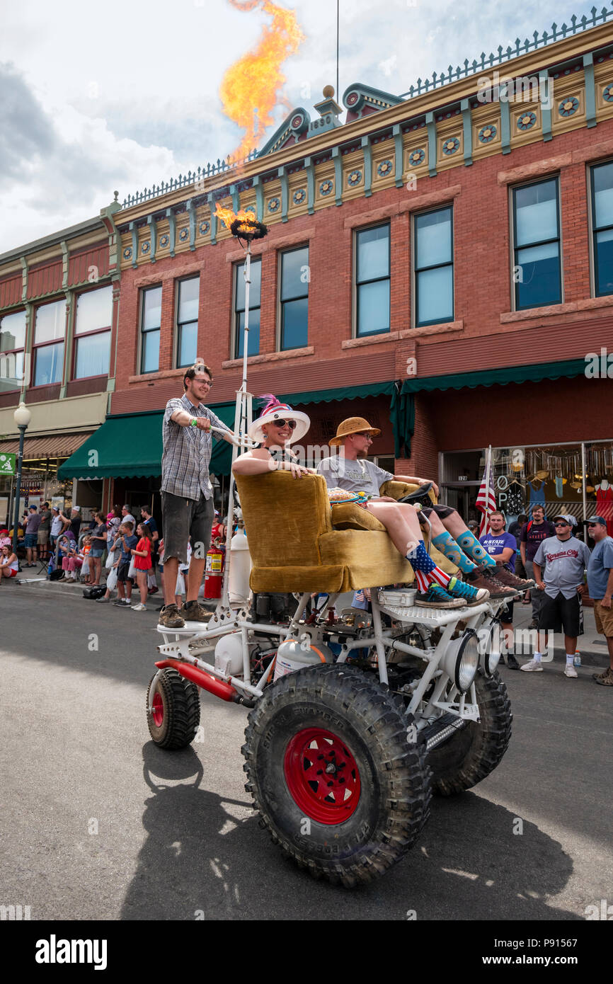 Annual Fourth of July Parade in the small Colorado mountain town of