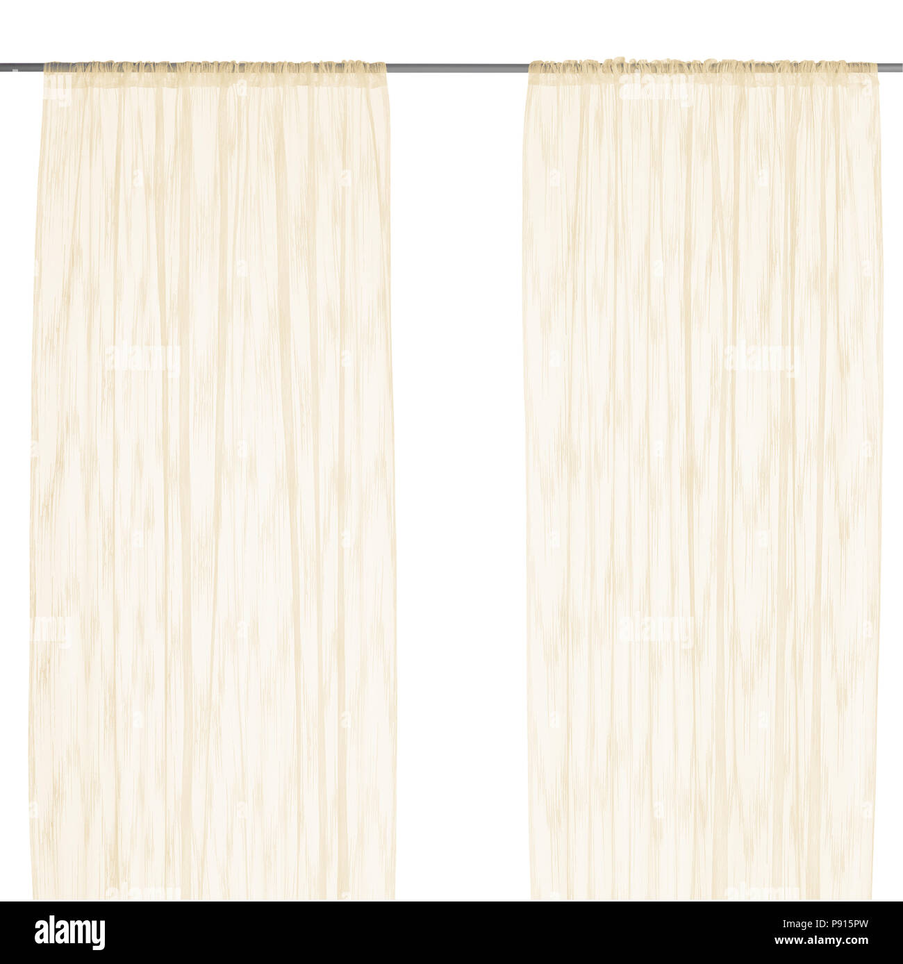 Beige curtains Cut Out Stock Images & Pictures - Alamy