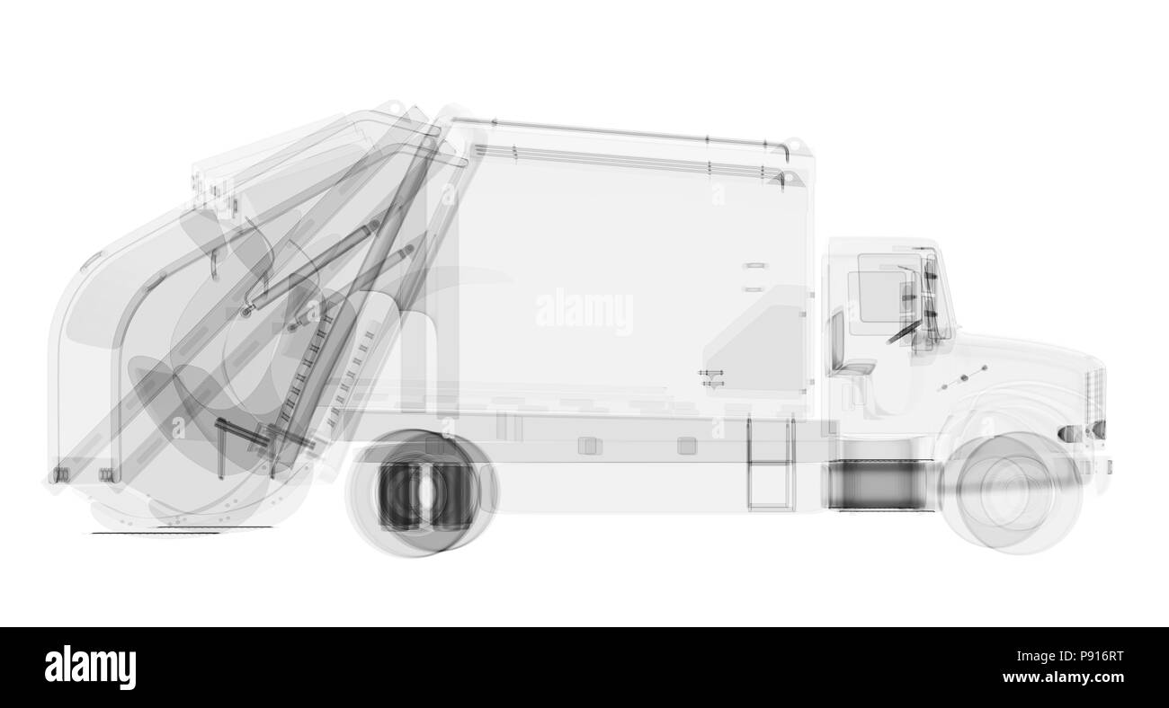 Garbage truck Cut Out Stock Images & Pictures Alamy