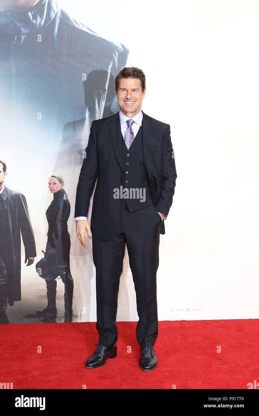 London Uk 13 July 2018 Tom Cruise Mission Impossible Fallout