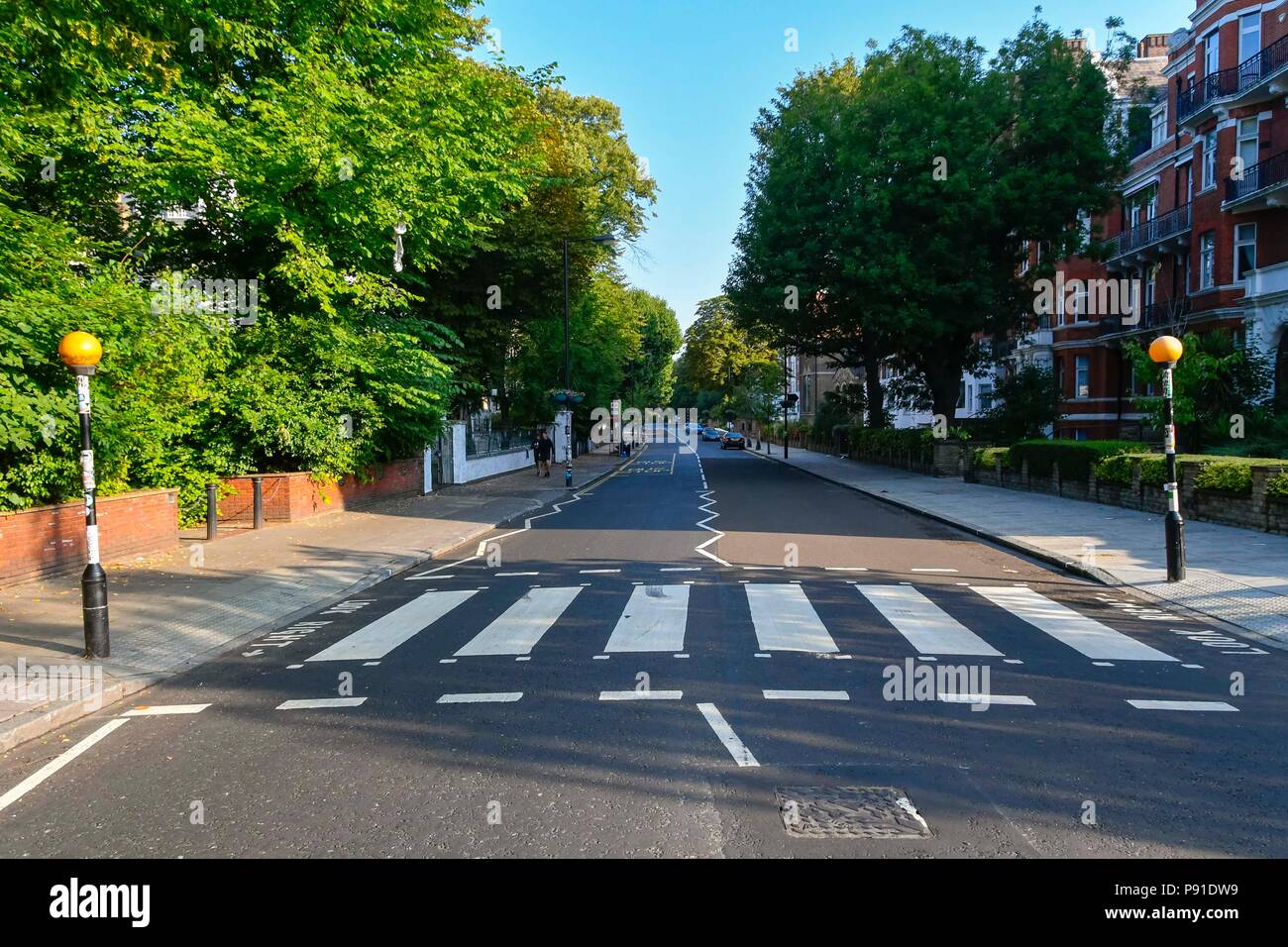 Abbey Road London UK 14th July 2018 UK Weather The Zebra Crossing Abbey Road London UK 14th July 2018 UK Weather The Zebra Crossing