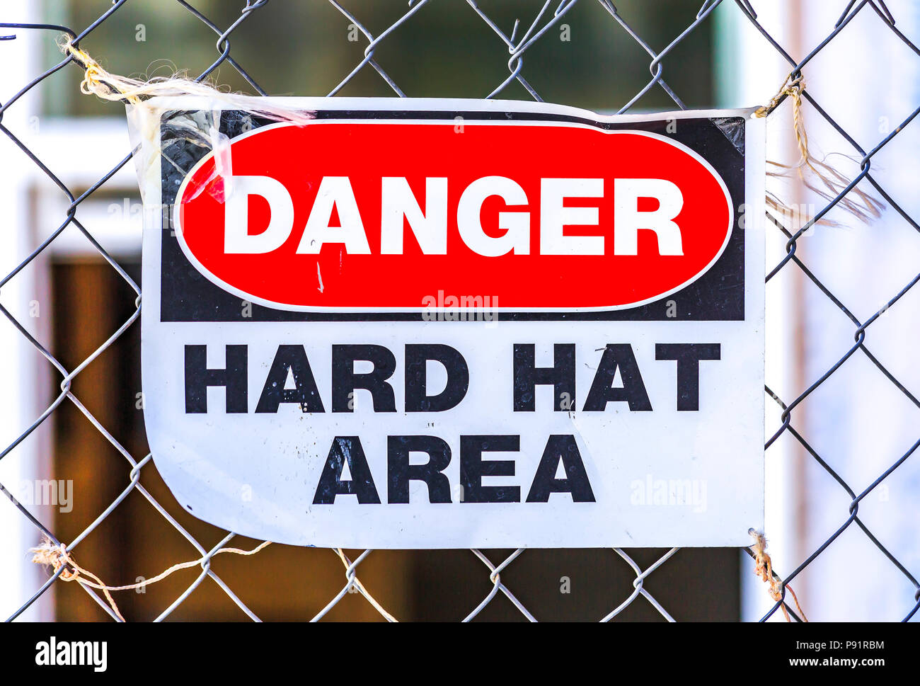 Danger hard hat area hires stock photography and images Alamy