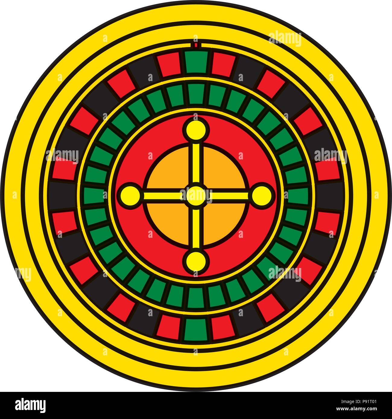 color casino roulette addiction funny game vector illustration Stock Vector  Image & Art - Alamy