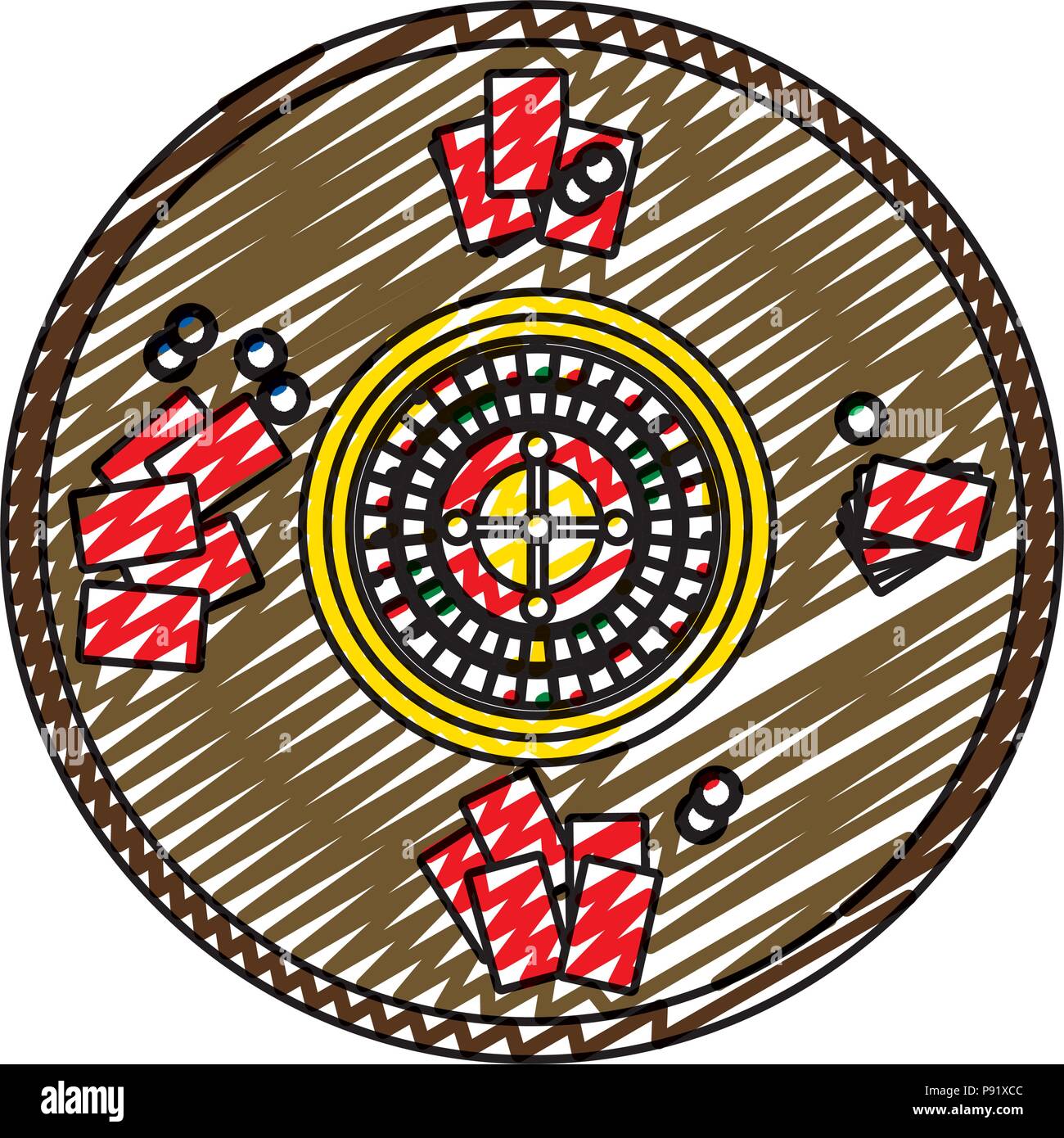 casino roulette addiction funny game vector illustration Stock Vector Image  & Art - Alamy