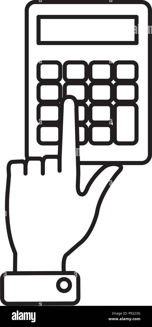 Calculation business hands design Stock Vector Images - Alamy