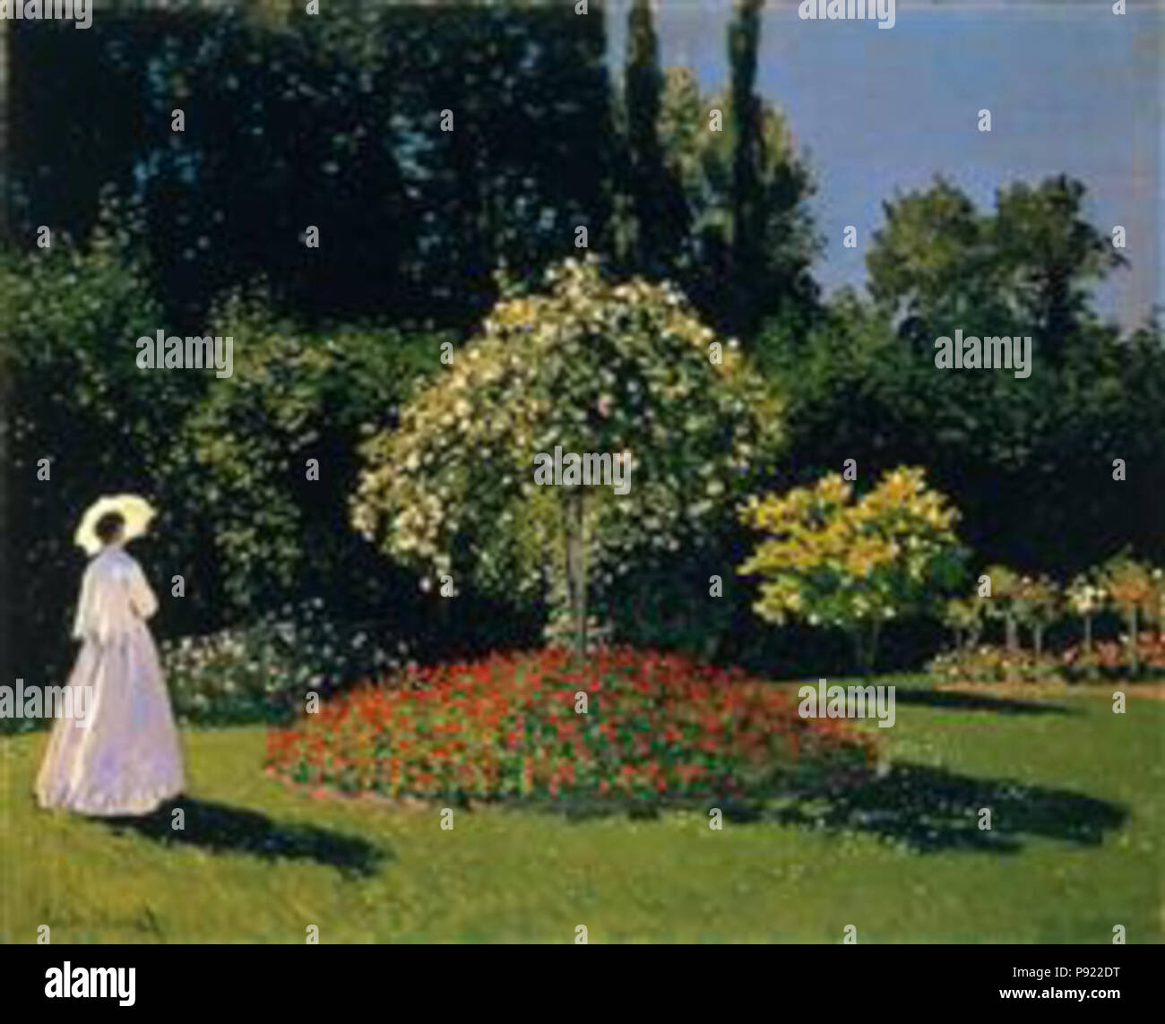 Jeanne-Marguerite Lecadre in the Garden 1866 by Claude Monet Stock