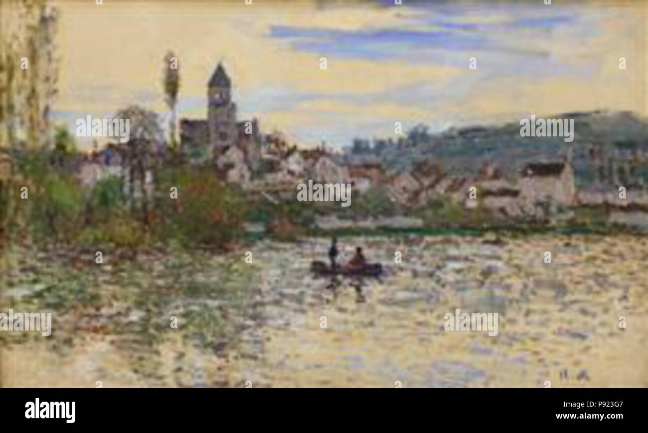 Claude monet the seine at vetheuil hi-res stock photography and images ...