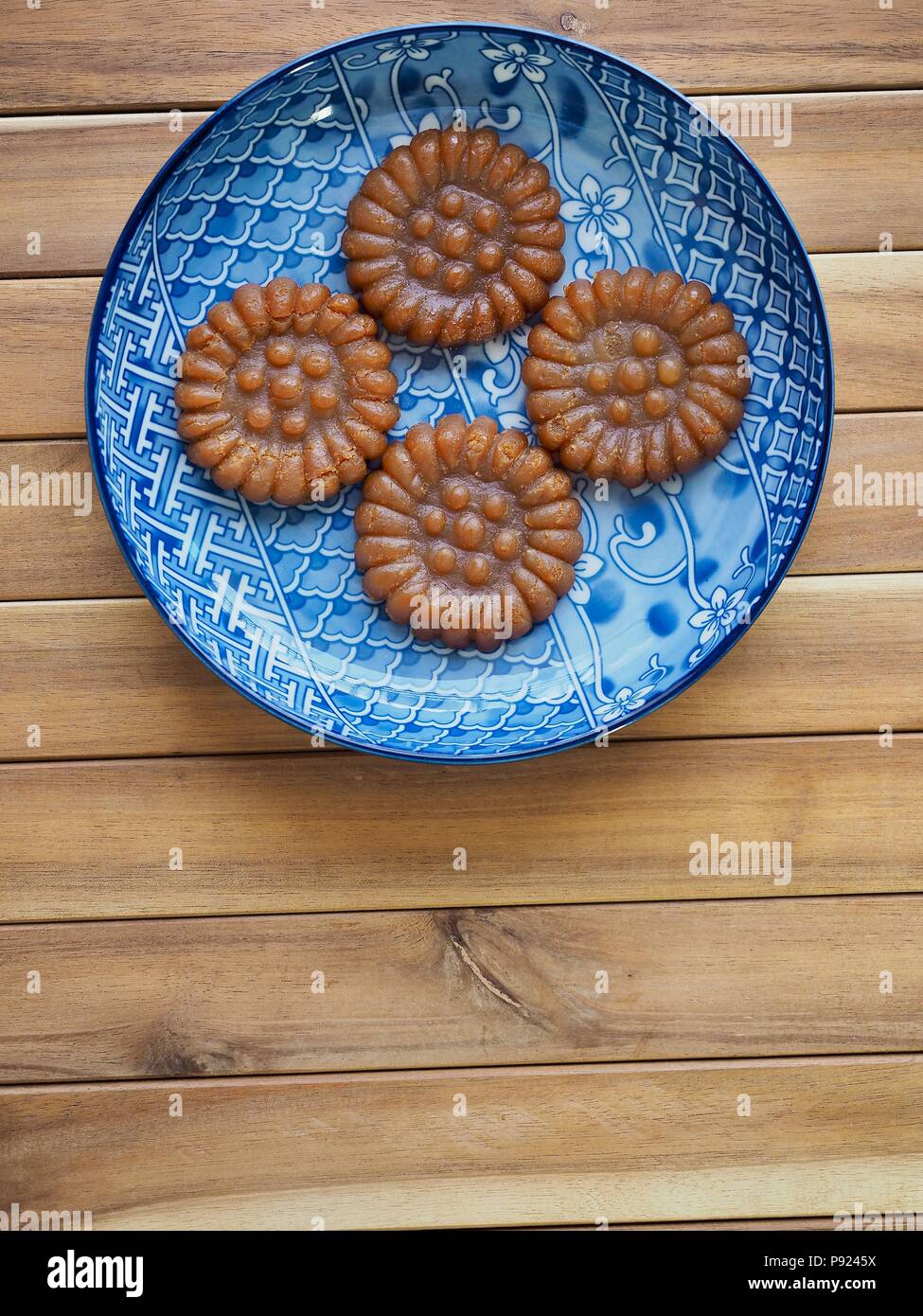 Korean traditional sweets Yakgwa, Honey Cookie Stock Photo