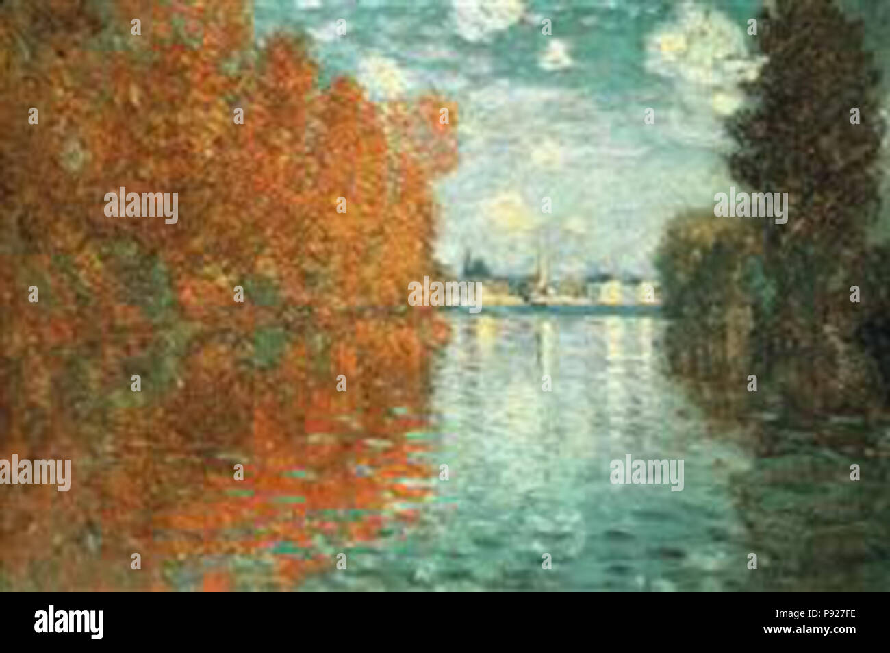.   420 Monet - autumn-effect-at-argenteuil-1873 Stock Photo