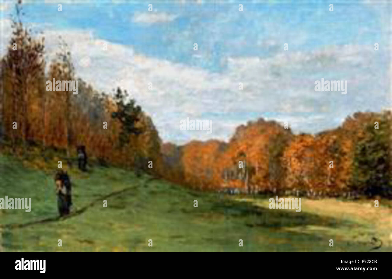 forest of fontainebleau'; monet hi-res stock photography and