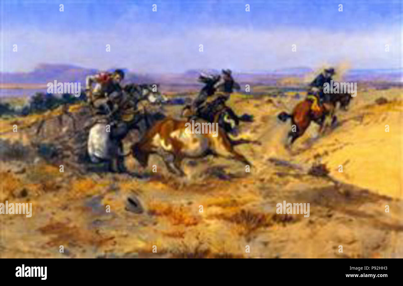Cowboy illustration 1800s hi-res stock photography and images - Alamy