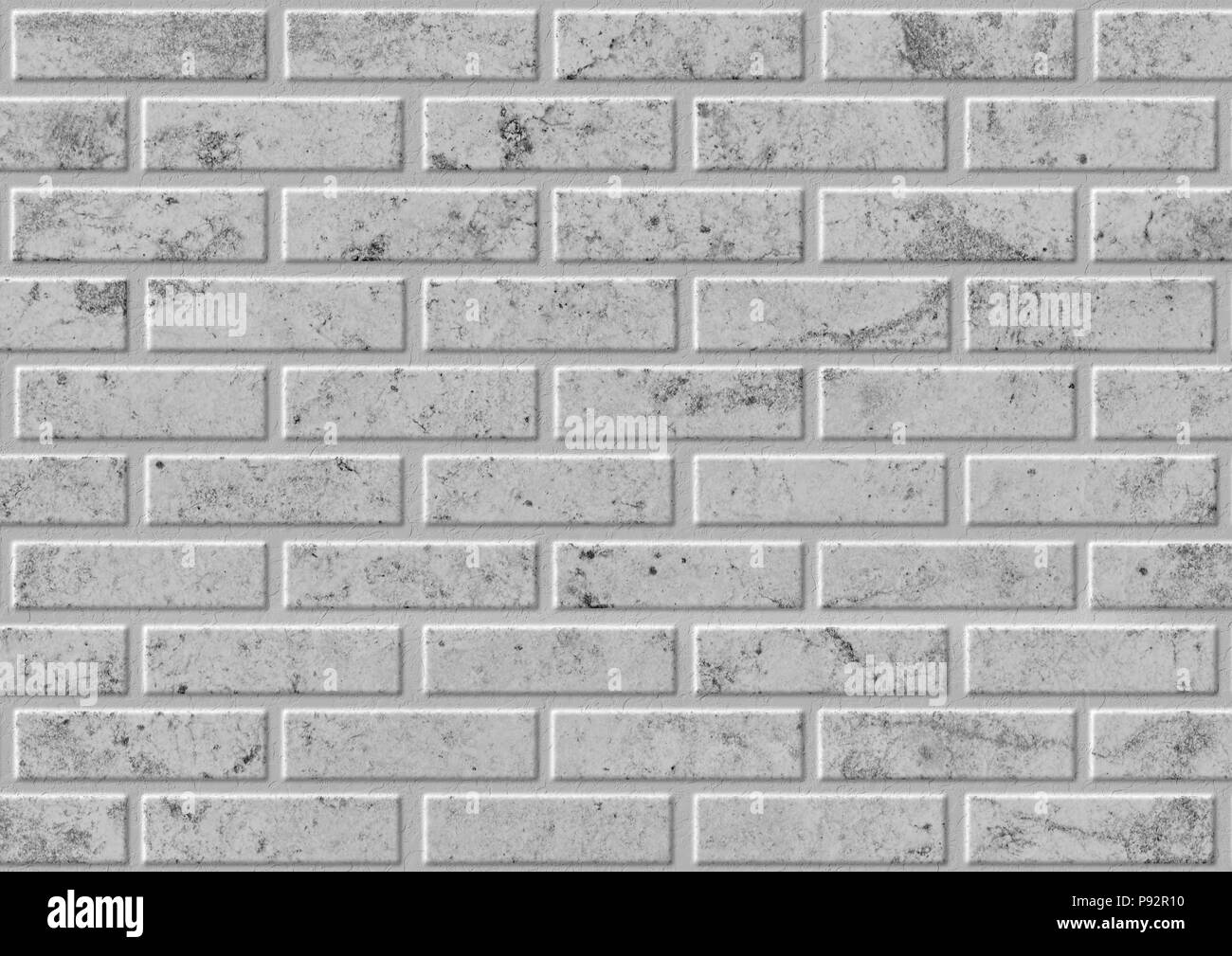 Gray brick wall pattern for design. Brick wall illustration Stock Photo